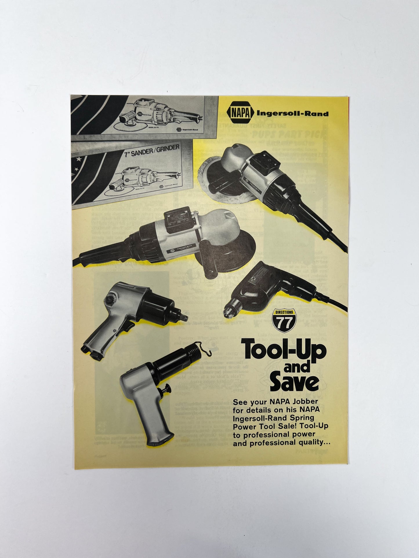 Vintage Ephemera - Magazine - Napa Parts & Pups - Greer Auto Parts - April 1977