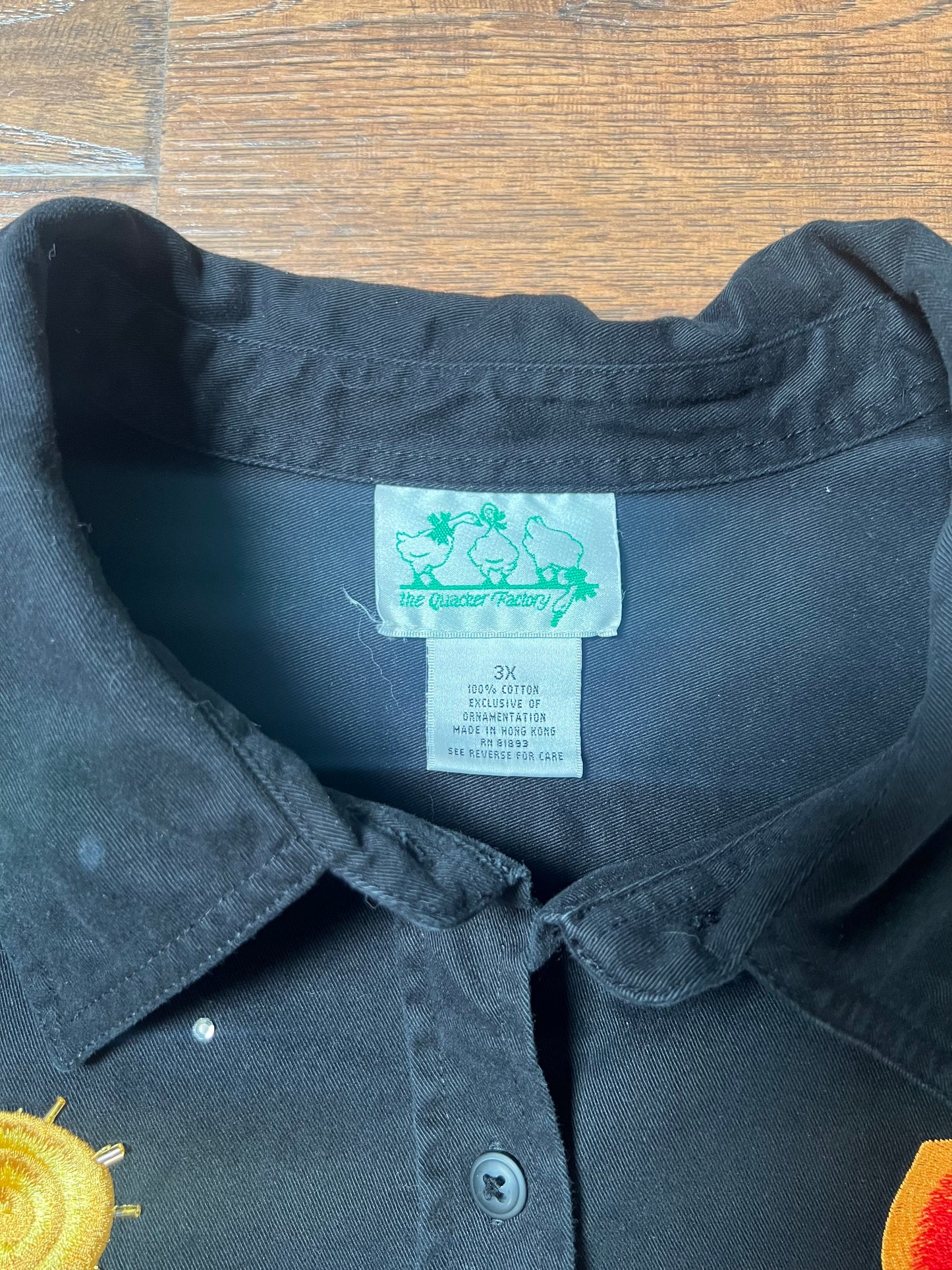 Vintage Clothing - Embroidered Shirt Jacket - Santa Fe Print - 3X-Large - Quacker Factory