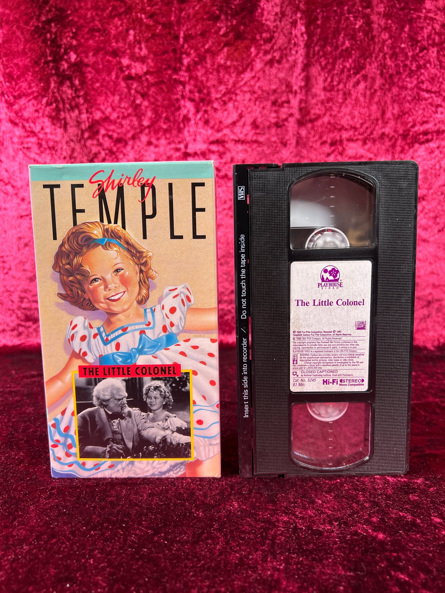 VHS - The Little Colonel - Shirley Temple - 1935