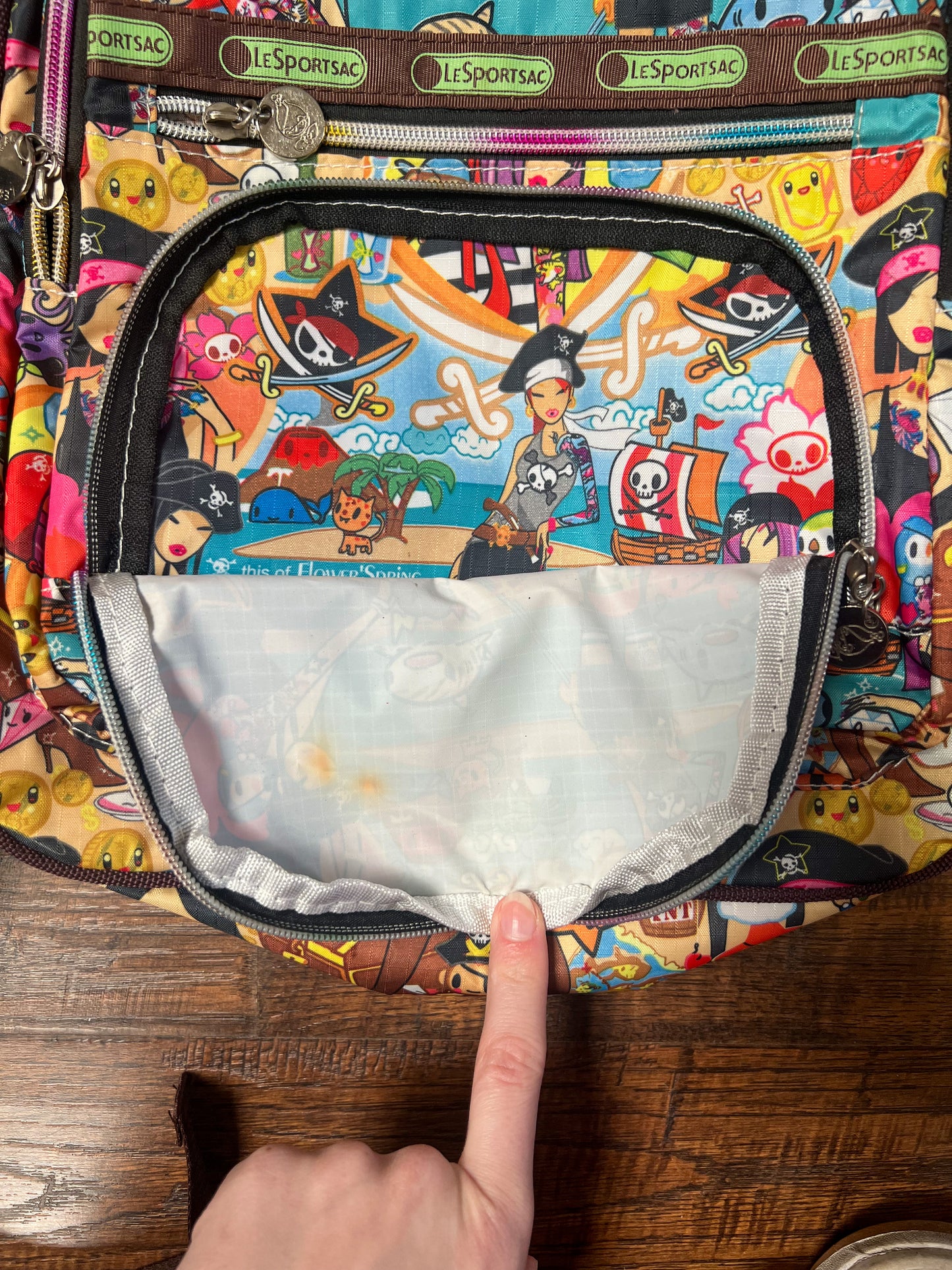 Tokidoki X Lesportsac Backpack - Mama Mia Luna Pirata