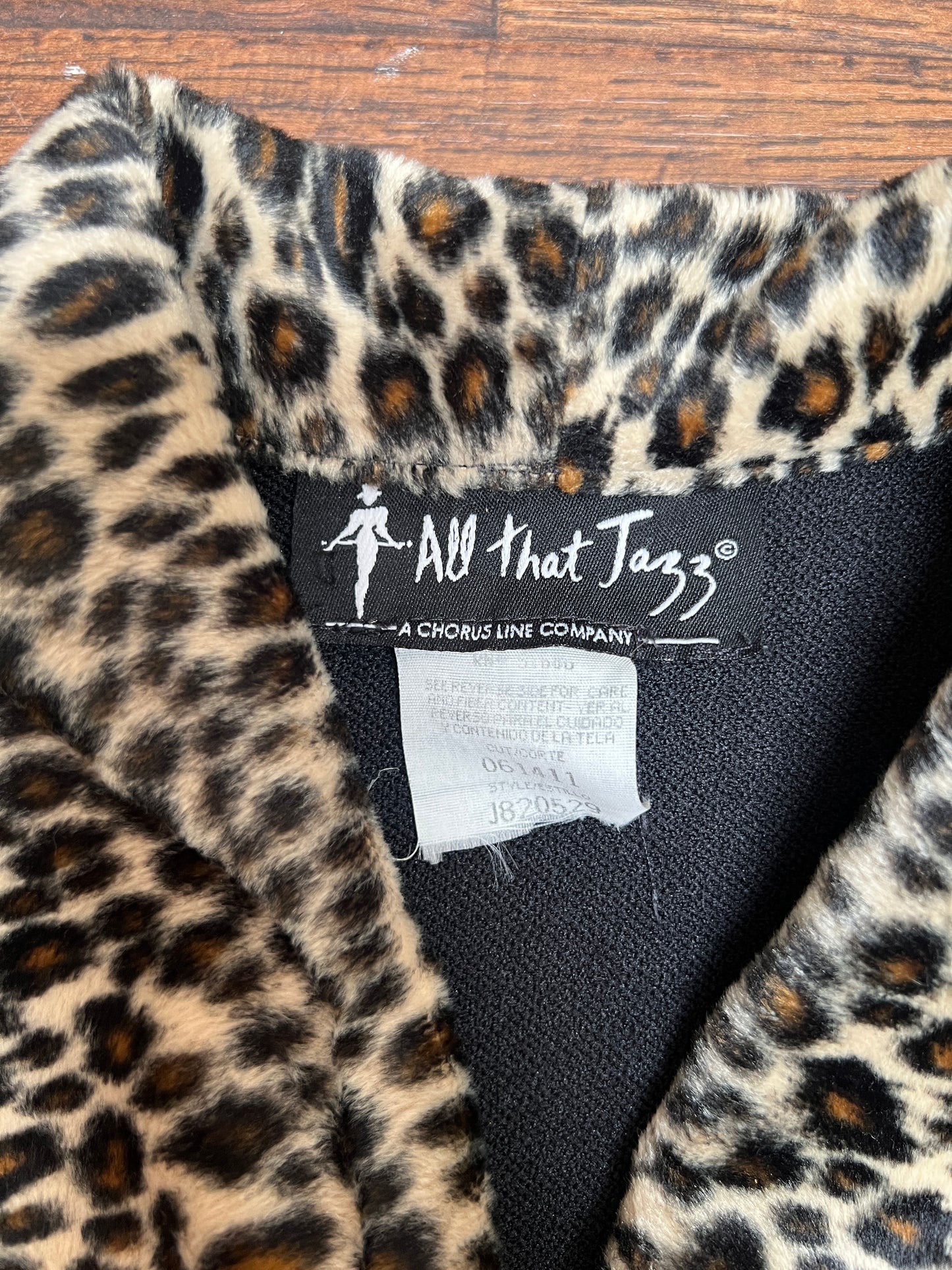 Vintage Clothing - Button Front Blazer - Faux Cheetah Fur Trim - Small - All That Jazz