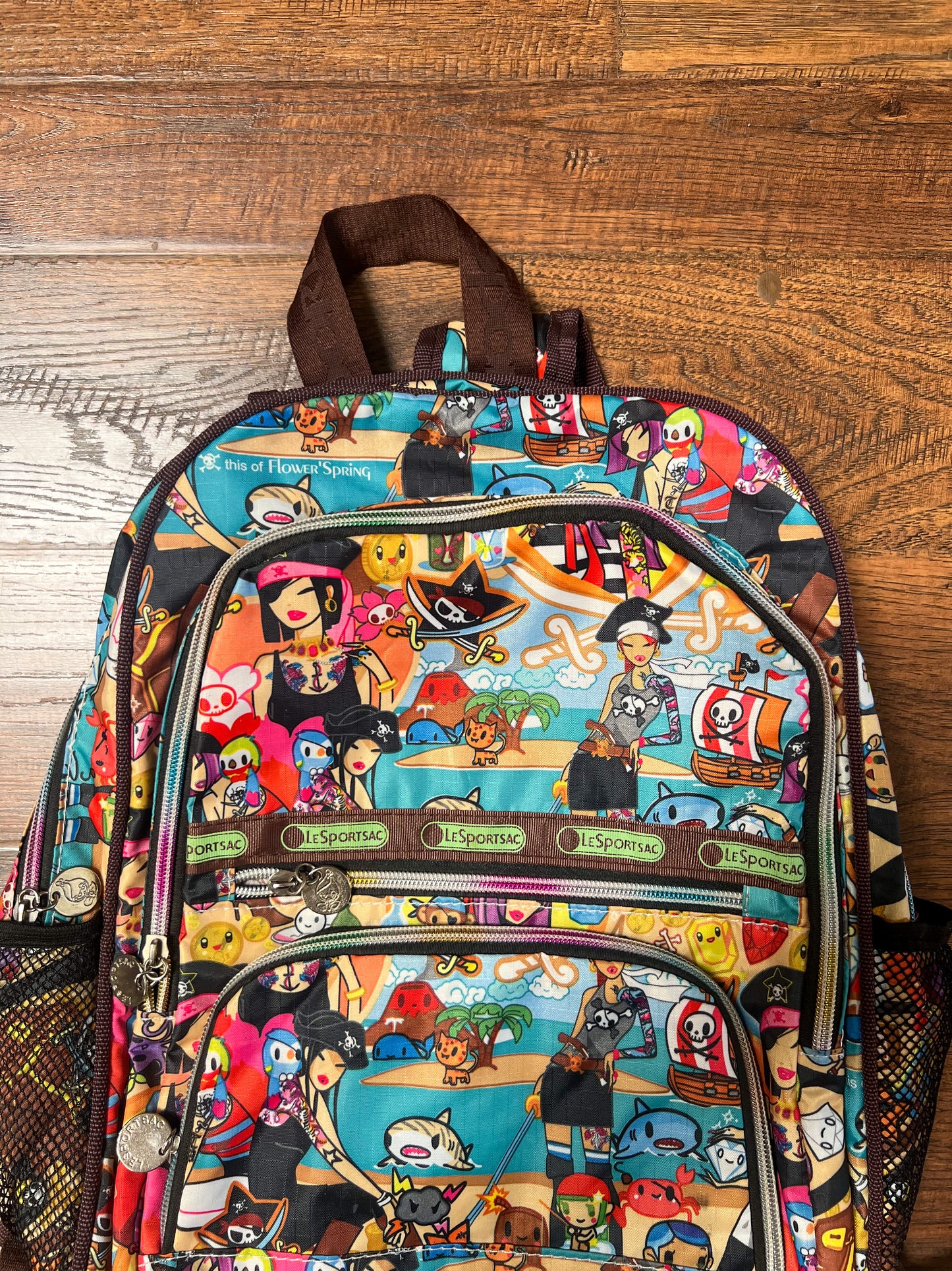 Tokidoki X Lesportsac Backpack - Mama Mia Luna Pirata