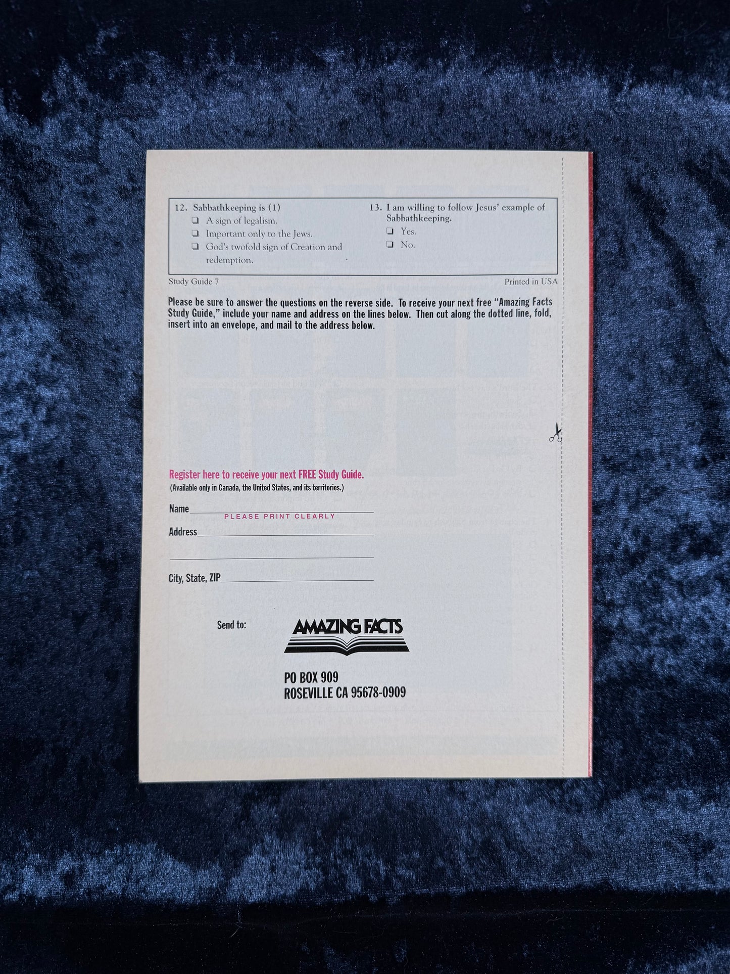 Vintage Amazing Facts Study Guide Booklet - Don't Be Fooled - Early Edition