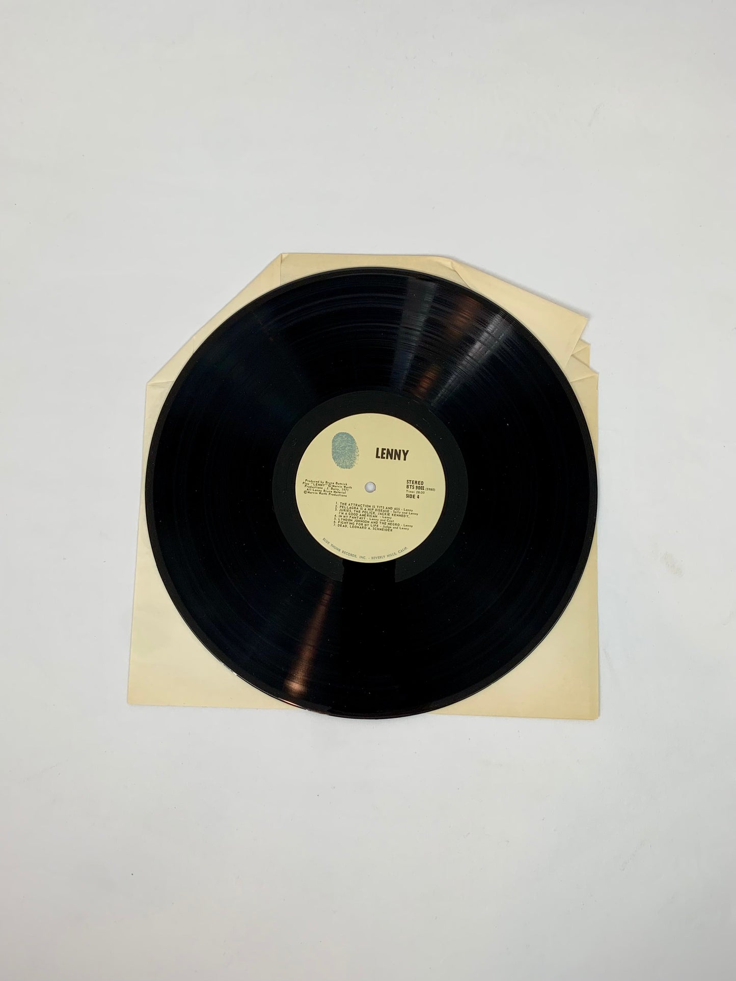 Vinyl Record - Lenny: Original Broadway Cast Live Recording Double Album - 1971 Blue Thumb Records