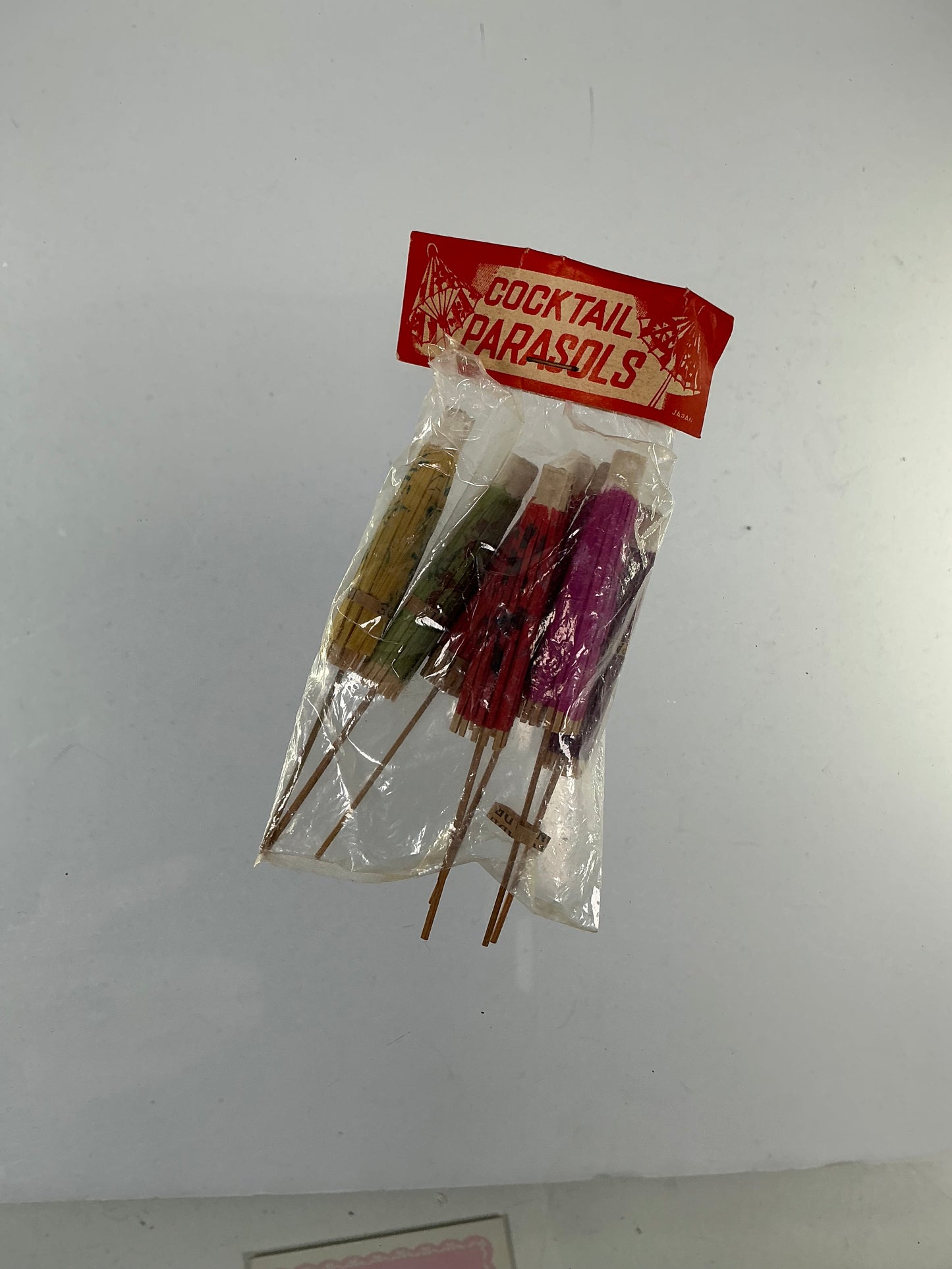 Vintage Tiki Decor - Cocktail Parasols - Paper and Wood - Japan