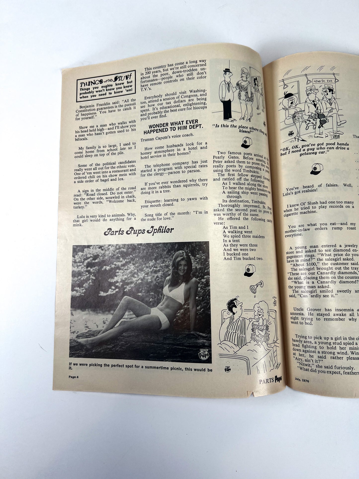 Vintage Ephemera - Magazine - Napa Parts & Pups - Greer Auto Parts - July 1976