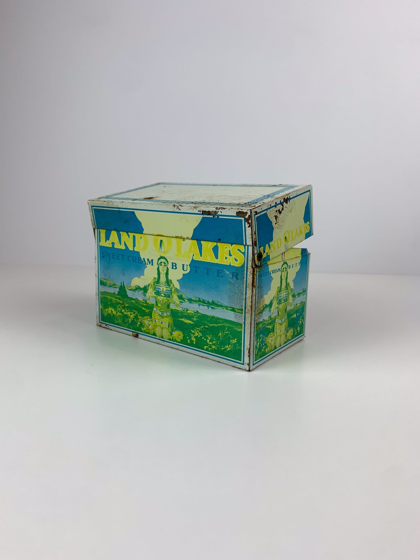 Vintage Land O' Lakes Sweet Cream Butter Advertisement Recipe Tin