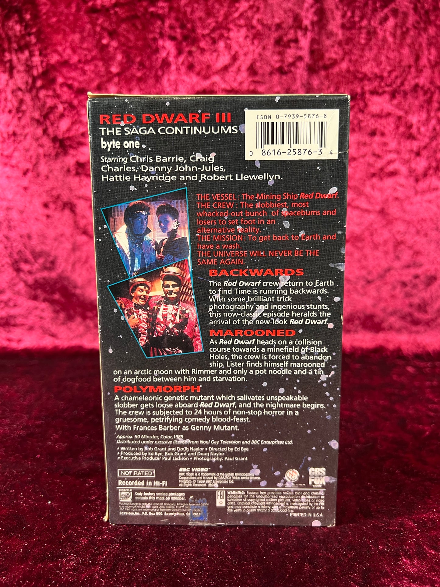 VHS - Red Dwarf III: Backwards Byte One - 1989