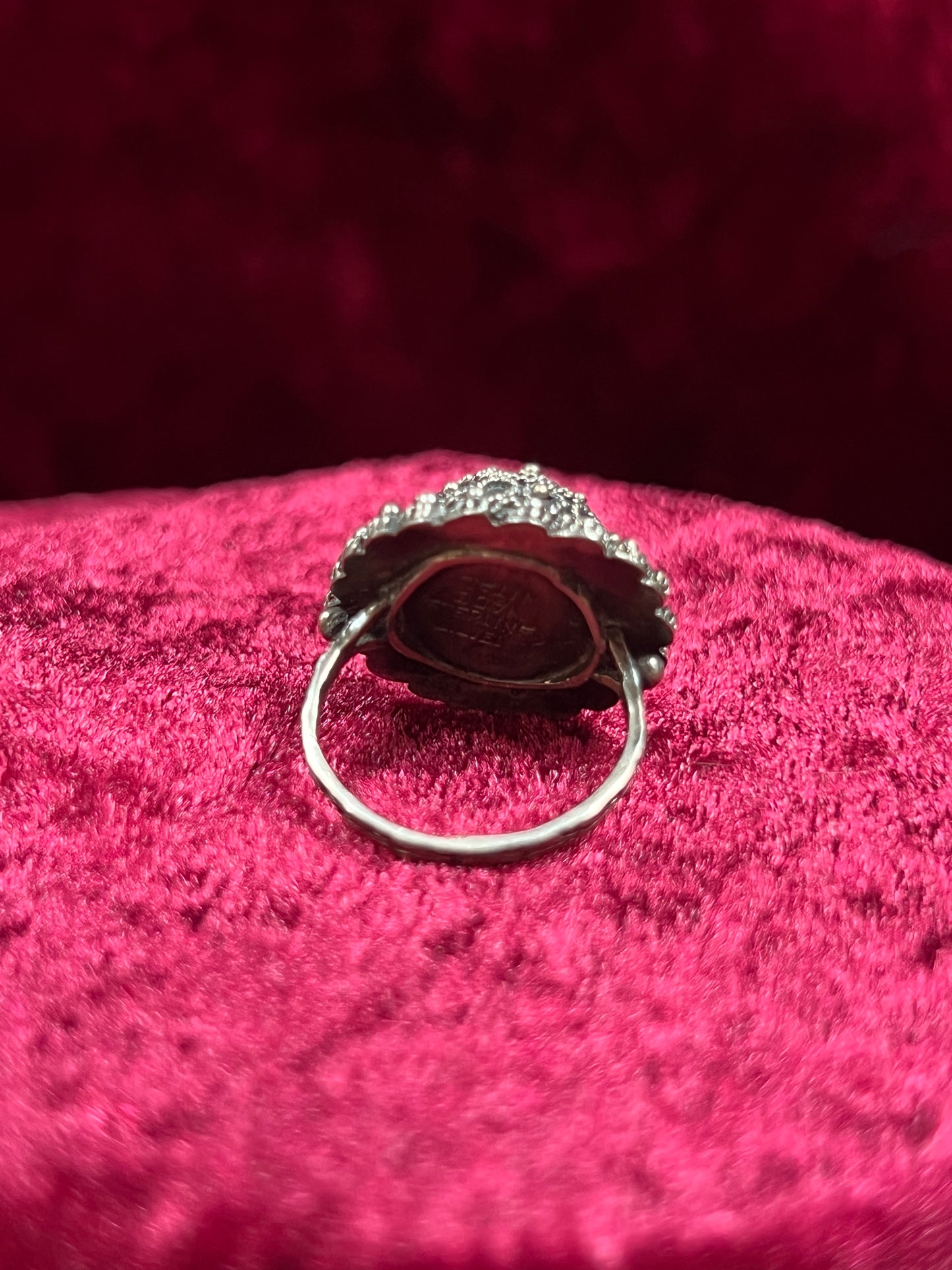 Vintage Jewelry - Poison Ring and Brooch Set - Sterling Silver - Made In Italy - Size 4