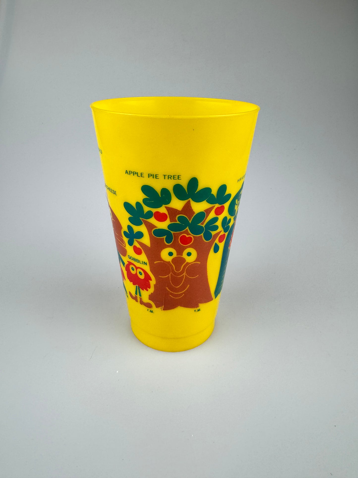 1970s Original McDonalds Characters Plastic Yellow Cup