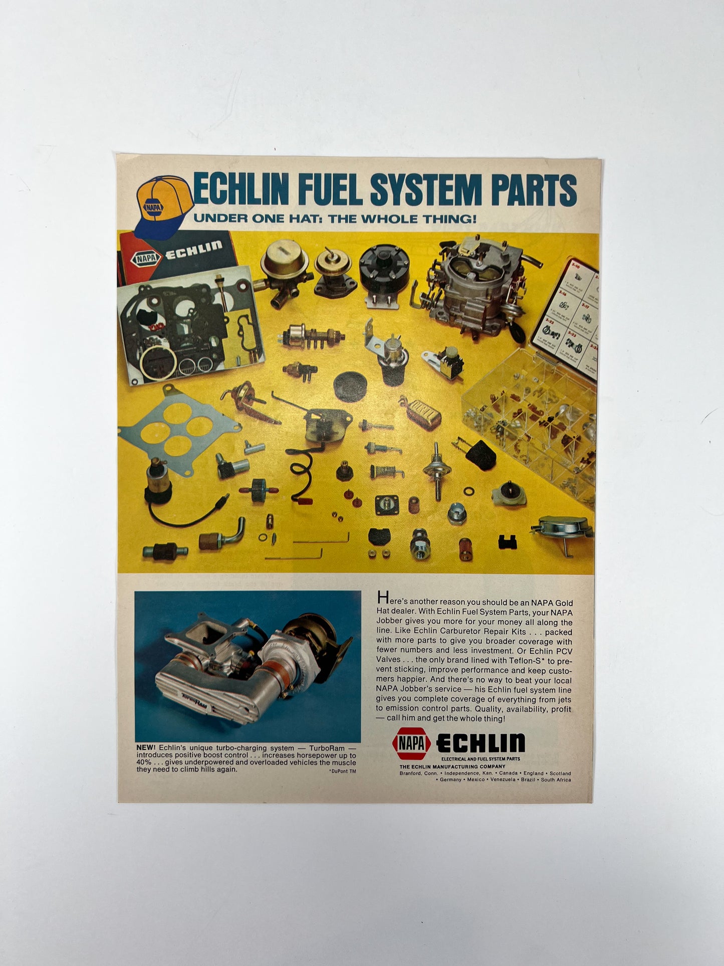 Vintage Ephemera - Magazine - Napa Parts & Pups - Greer Auto Parts - October 1976