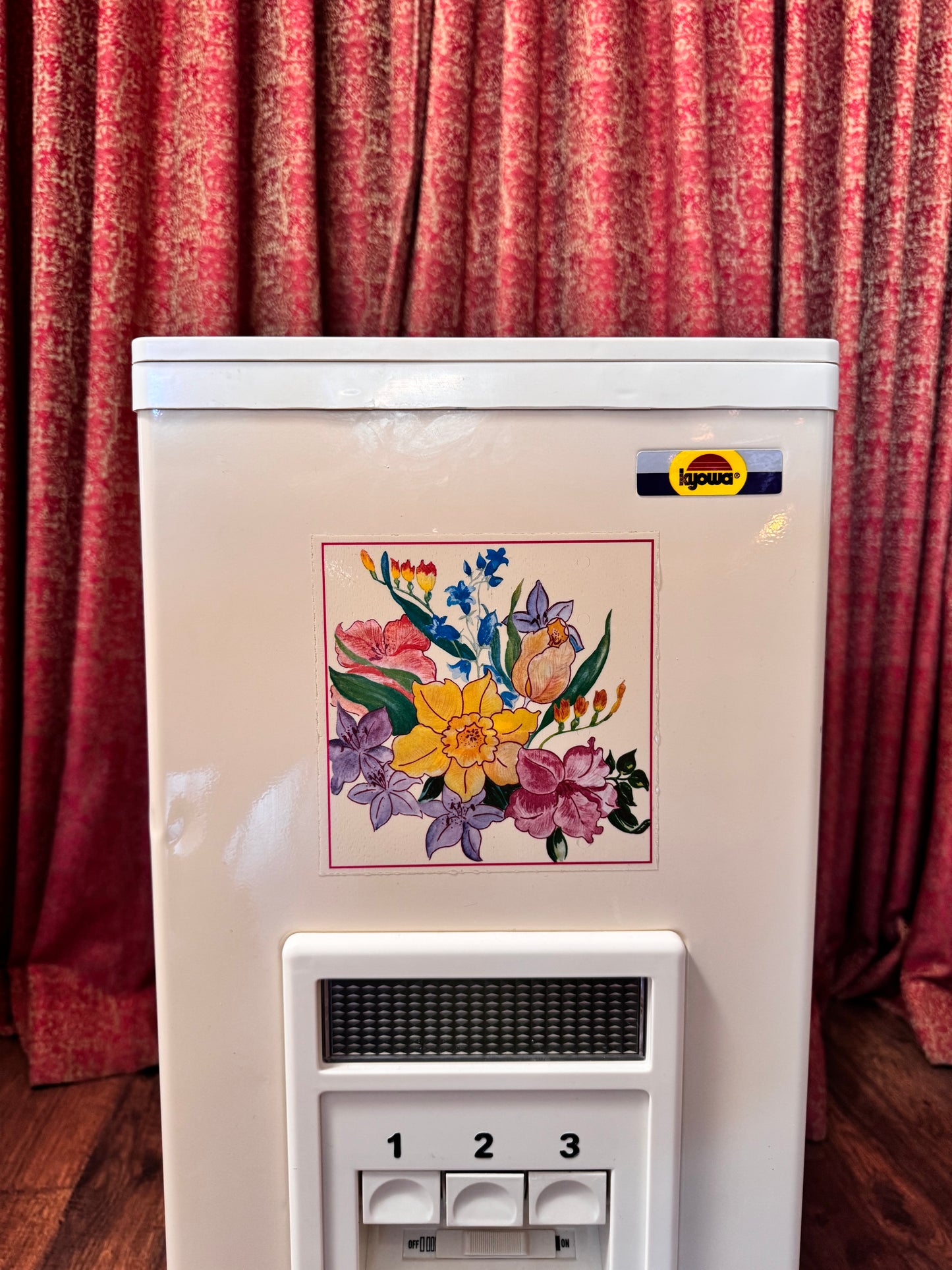 Vintage Kyowa Rice Dispenser with Bright Florals - 35K Model K-500 | Great Condition