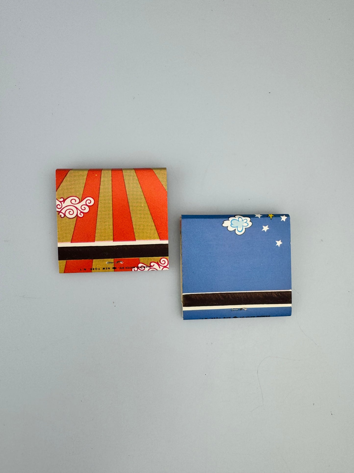 Vintage 1970s Matchbooks - Sun and Rainbow