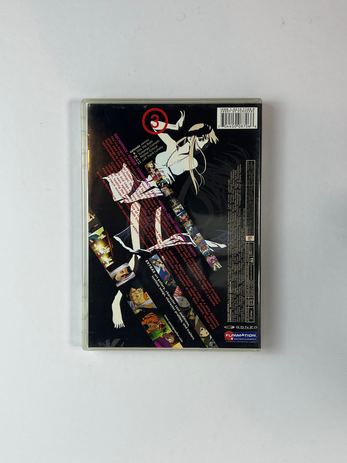 DVD - Speed Grapher - Volume 3 - English / Japanese - FUNimation - 2005