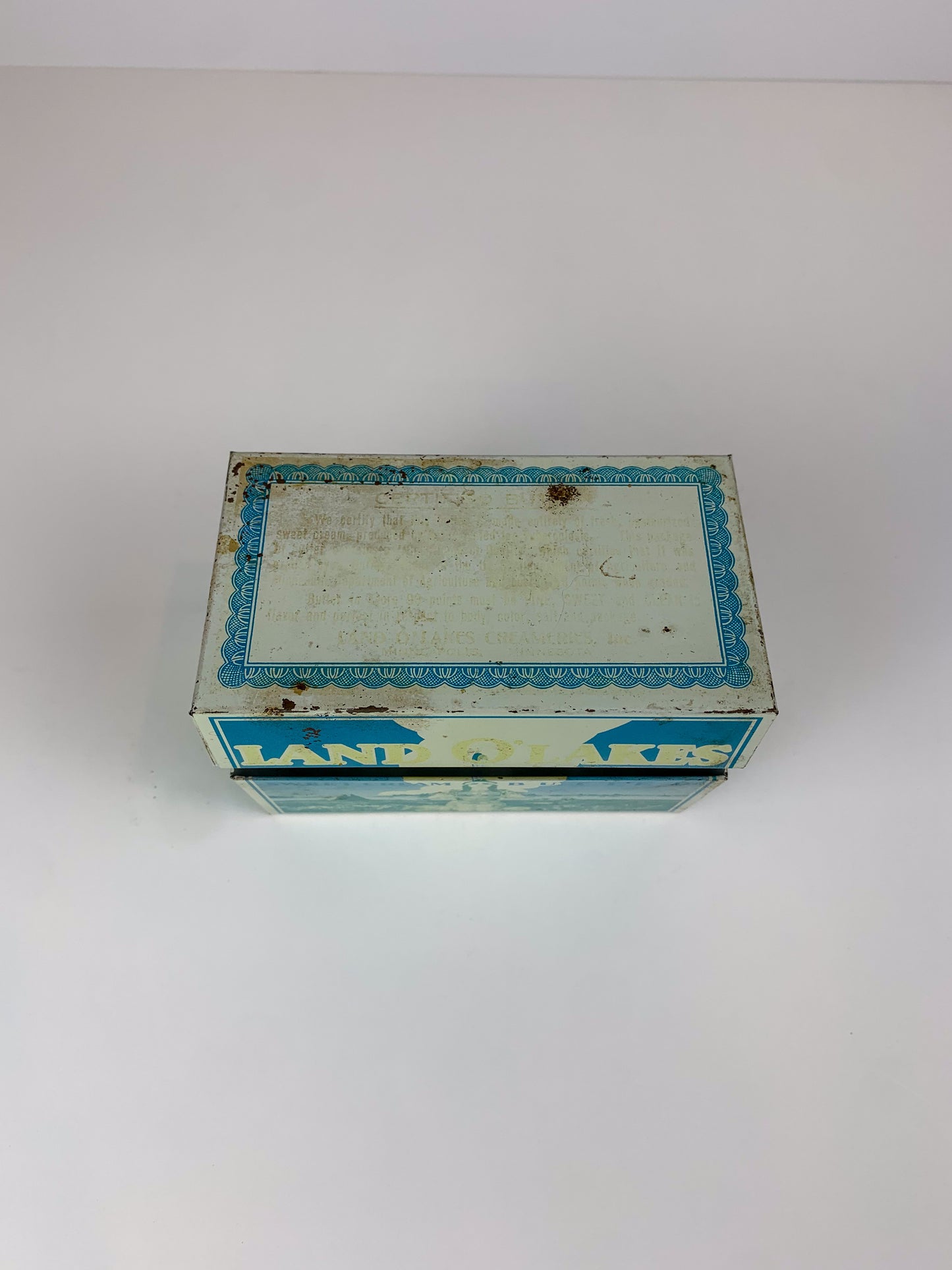 Vintage Land O' Lakes Sweet Cream Butter Advertisement Recipe Tin