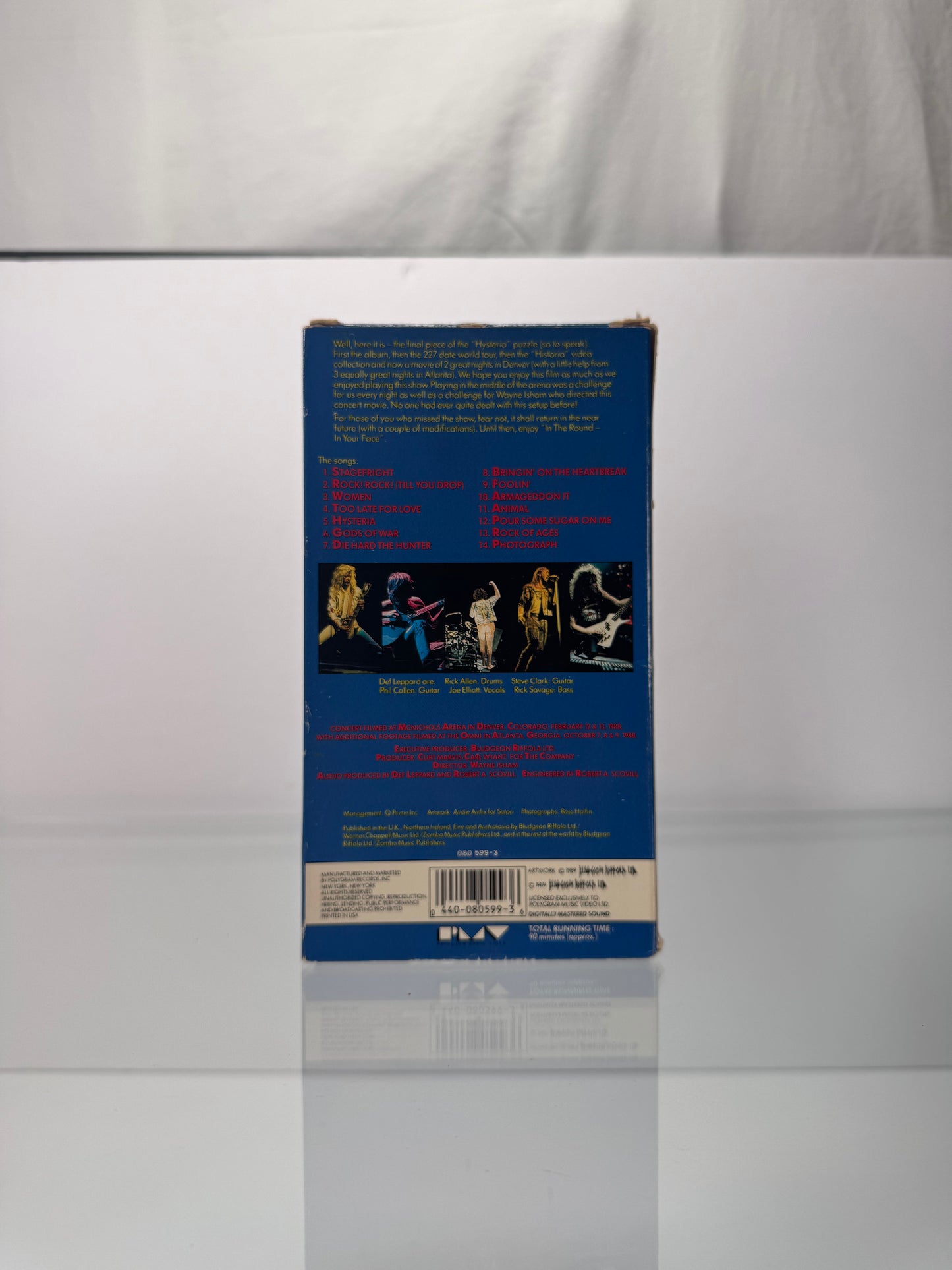 VHS - Def Leppard LIVE In the Round - 1989