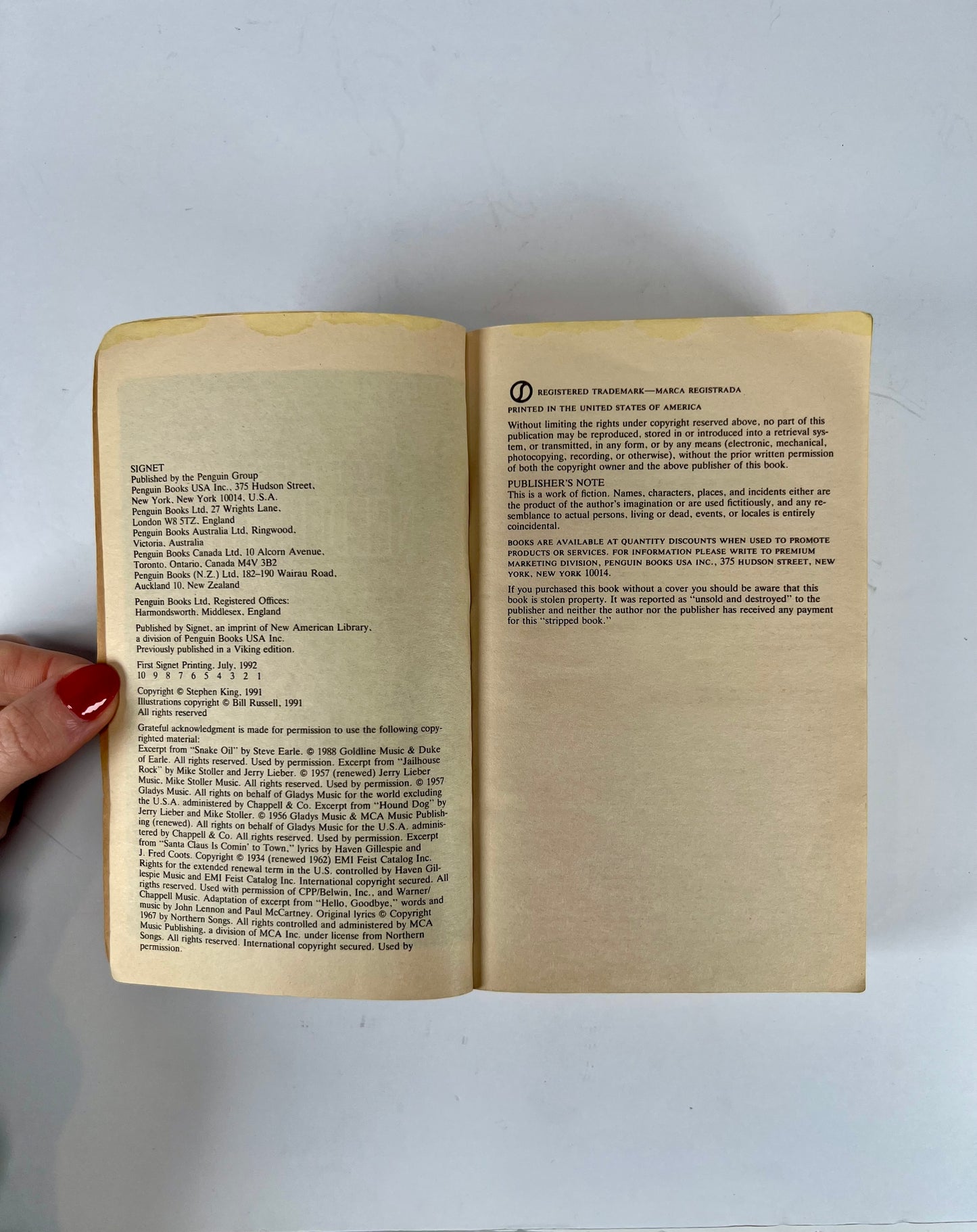 Vintage Paperback - Needful Things - Stephen King - 1991