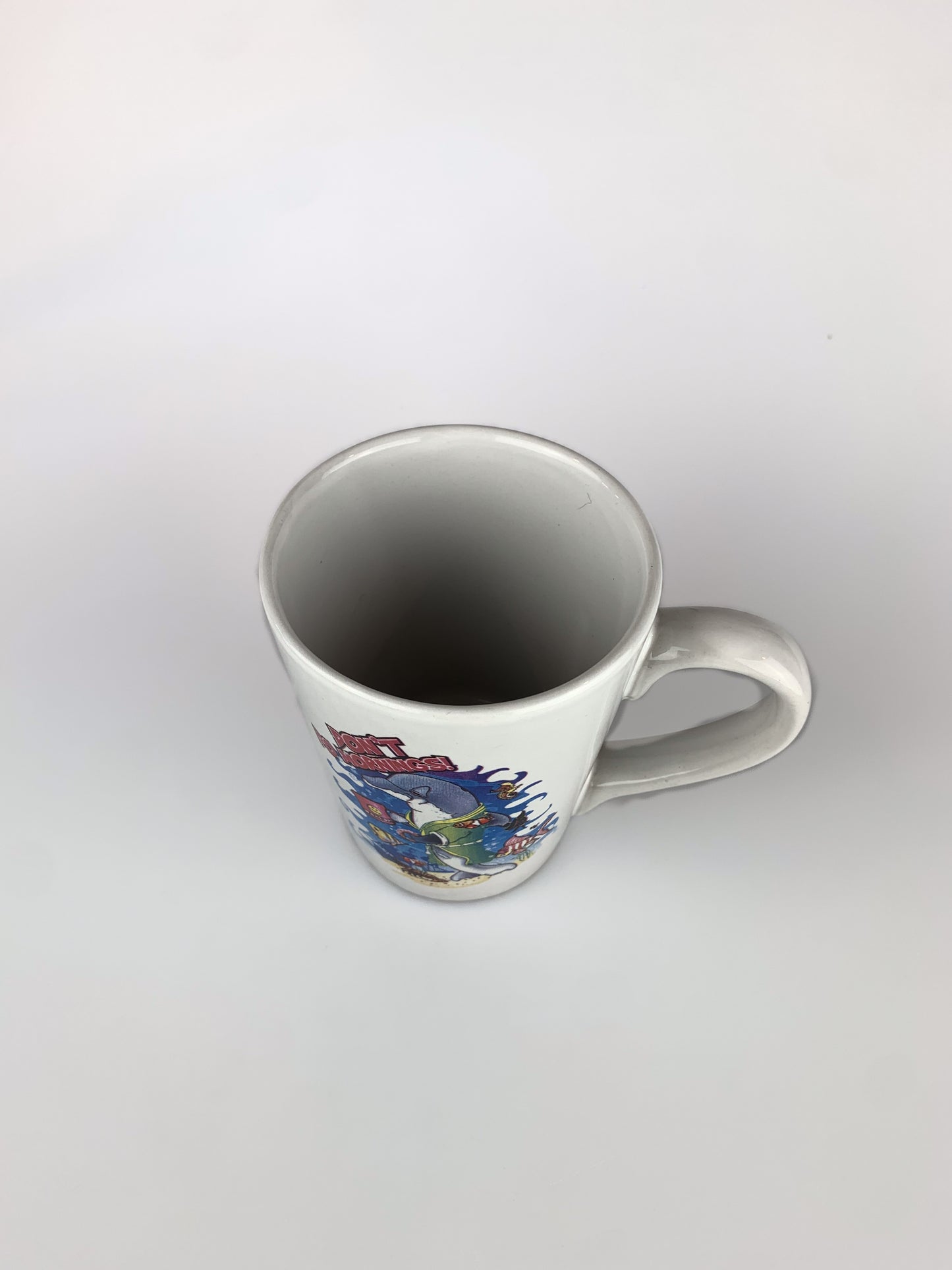 Vintage 1990s Cartoon Coffee Mug - Don't Do Mornings!