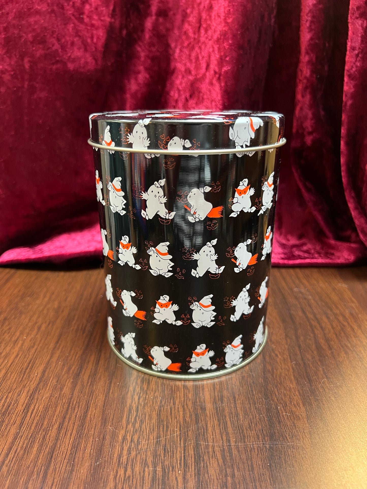 Vintage Halloween - Metal Tin - Spooky Ghosts and JOL Faces - Michael’s