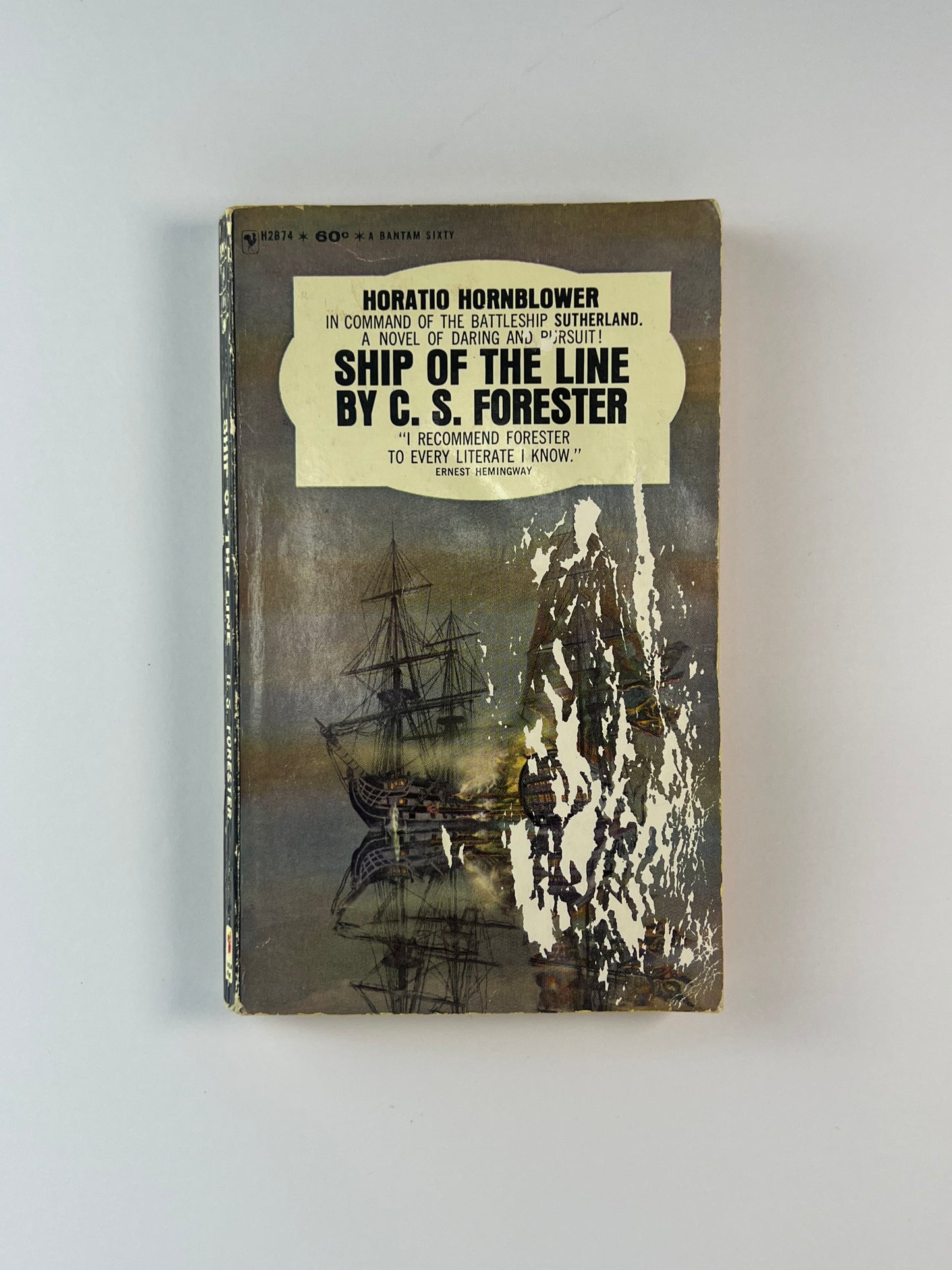Vintage Paperback - Ship of the Line - C.S. Forester - 1964 Bantam Books (Damaged Cover)
