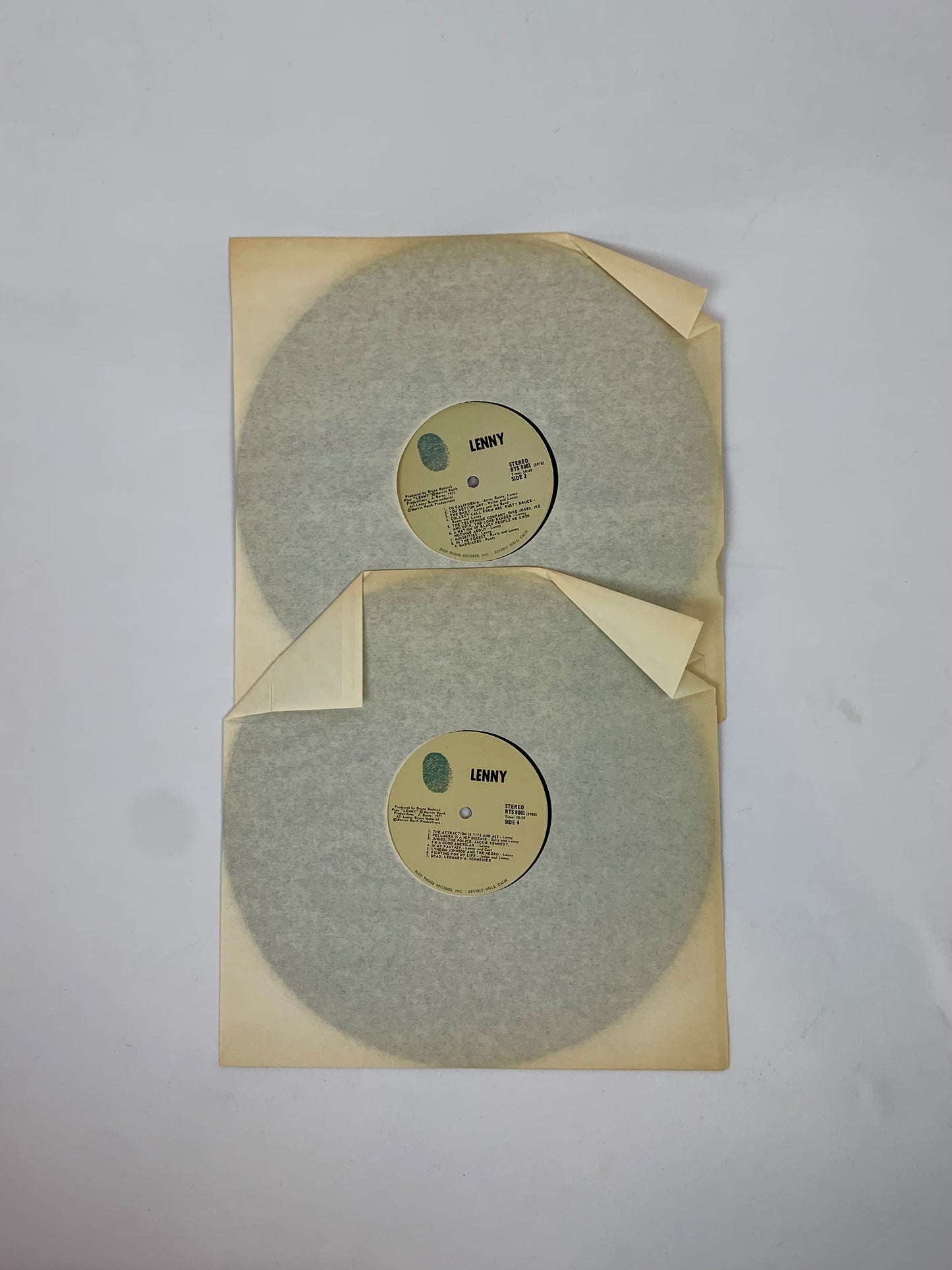 Vinyl Record - Lenny: Original Broadway Cast Live Recording Double Album - 1971 Blue Thumb Records