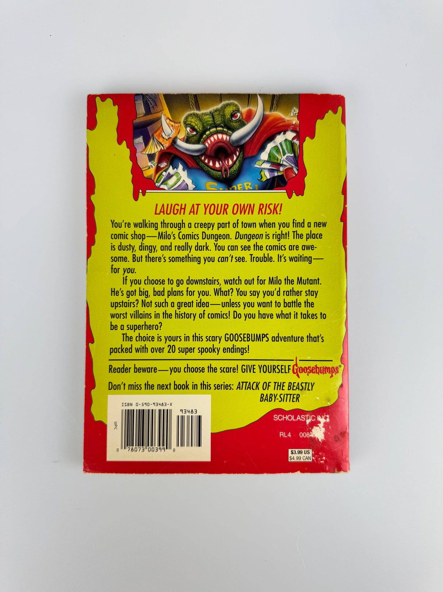 Vintage Horror Paperback - Give Yourself Goosebumps Book | Reader Beware...You Choose The Scare! - R.L. Stine