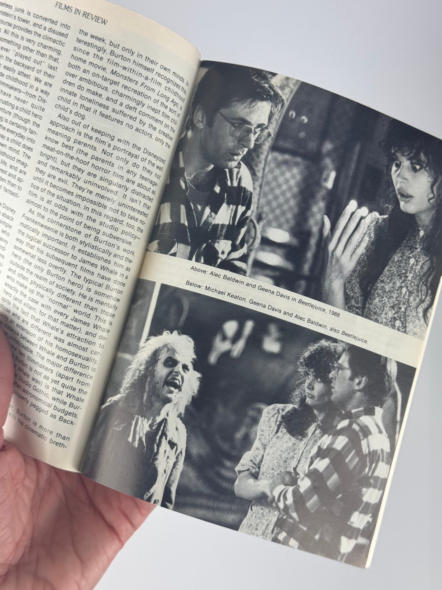 Films In Review Magazine - December 1992 - Forgotten Beauties, Movie Moguls, Tim Burton, NY Film Festival