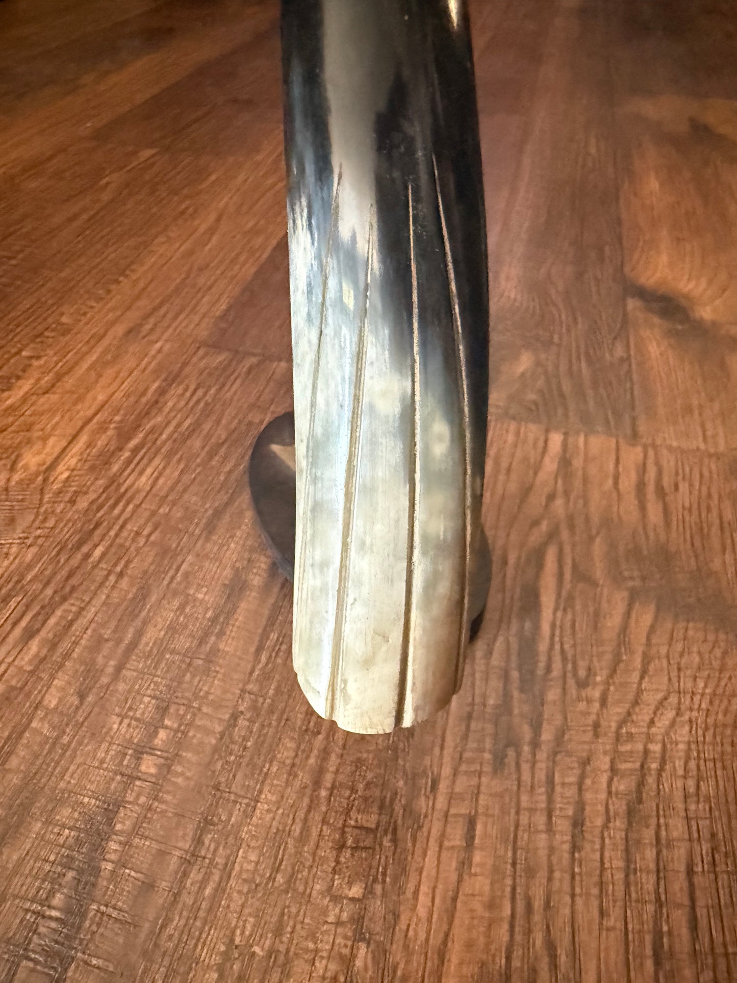 Vintage Decor - Mid Century Carved Horn Statue of Bird - 10”