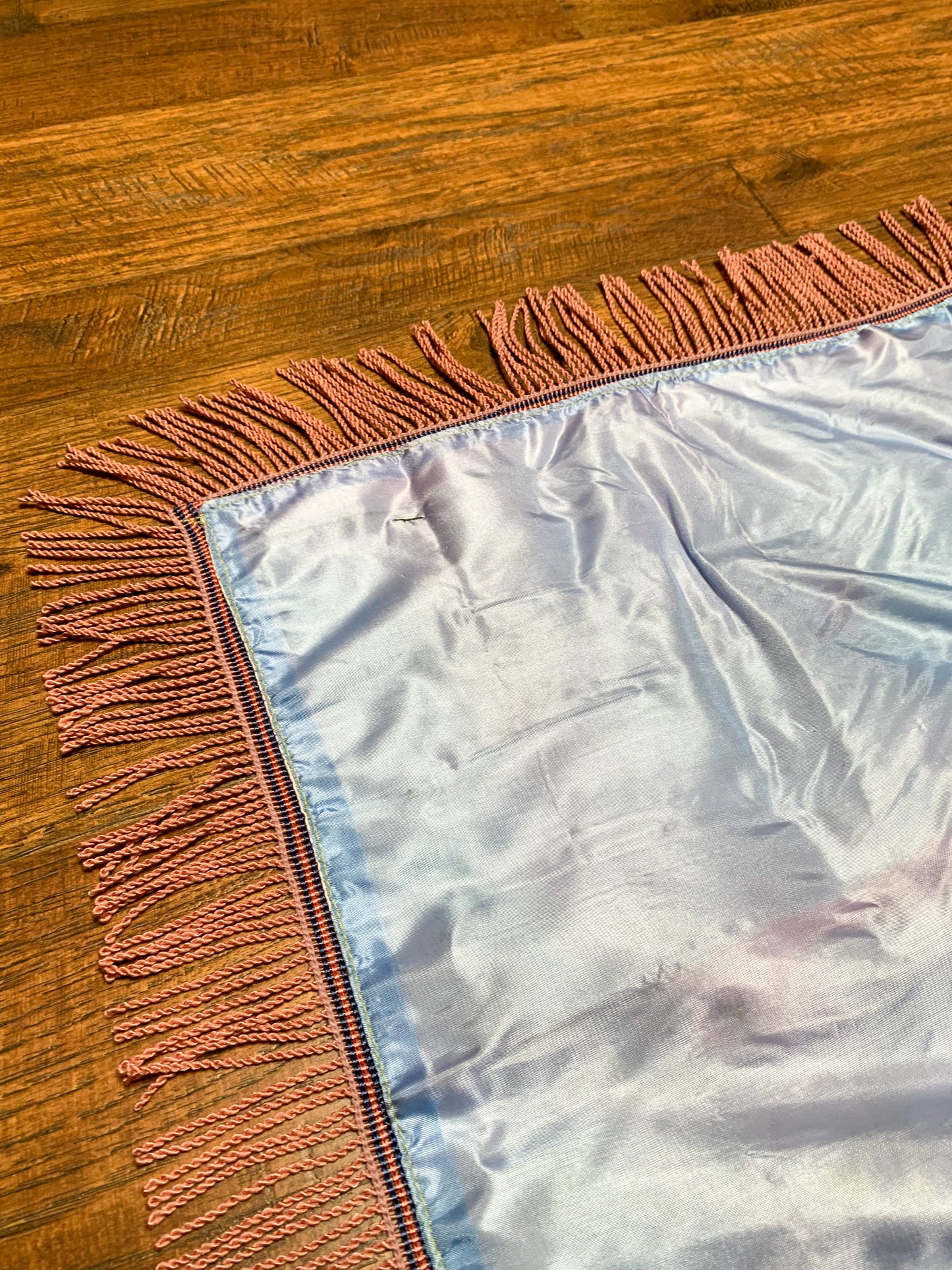 Vintage WW2 Era Sweetheart Souvenir Pillowcase - Colorado - Pastel Pink & Blue