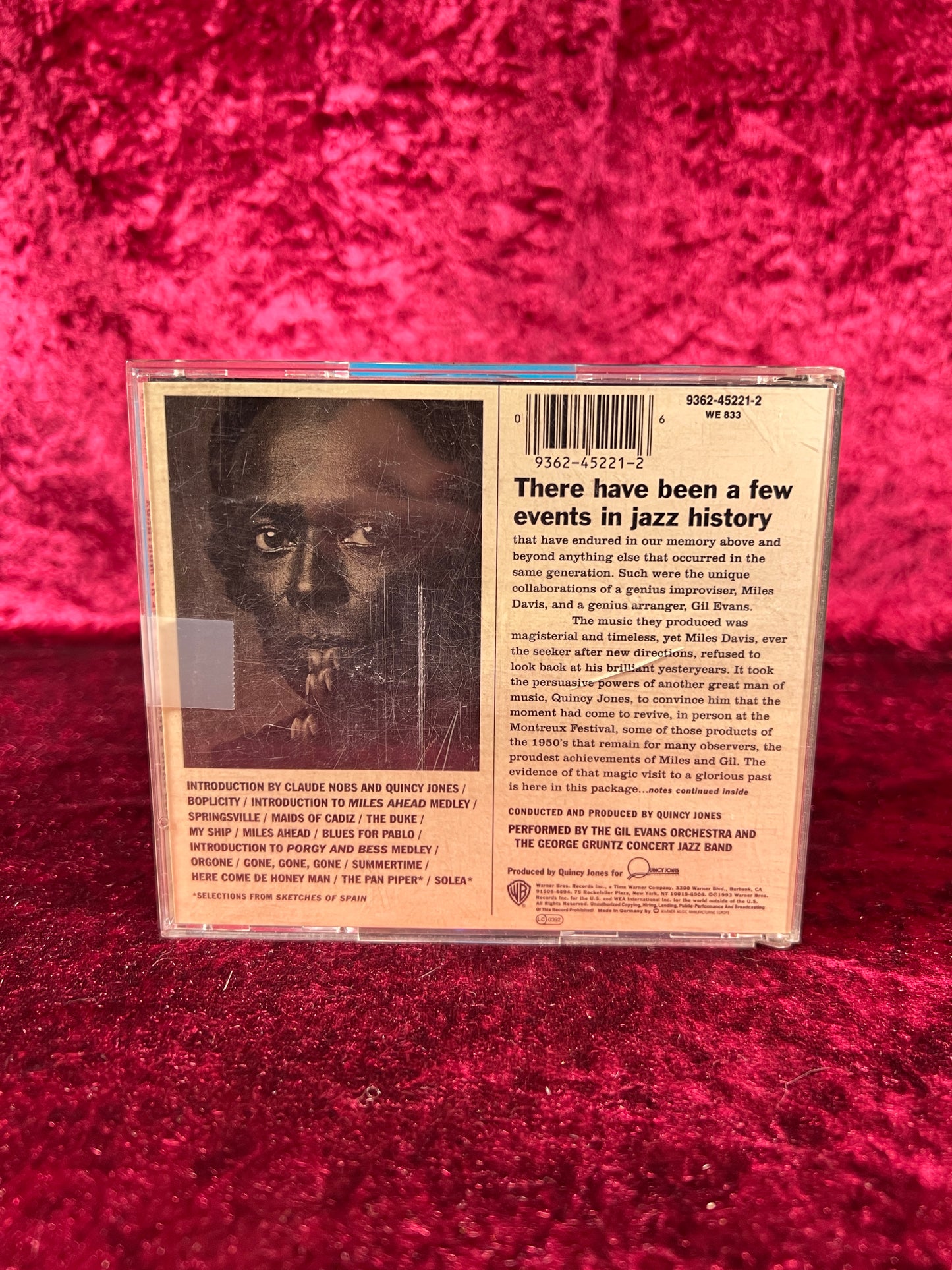 CD - Miles & Quincy Live At Montreux - Quincy Jones - Warner Bros Records - 1993