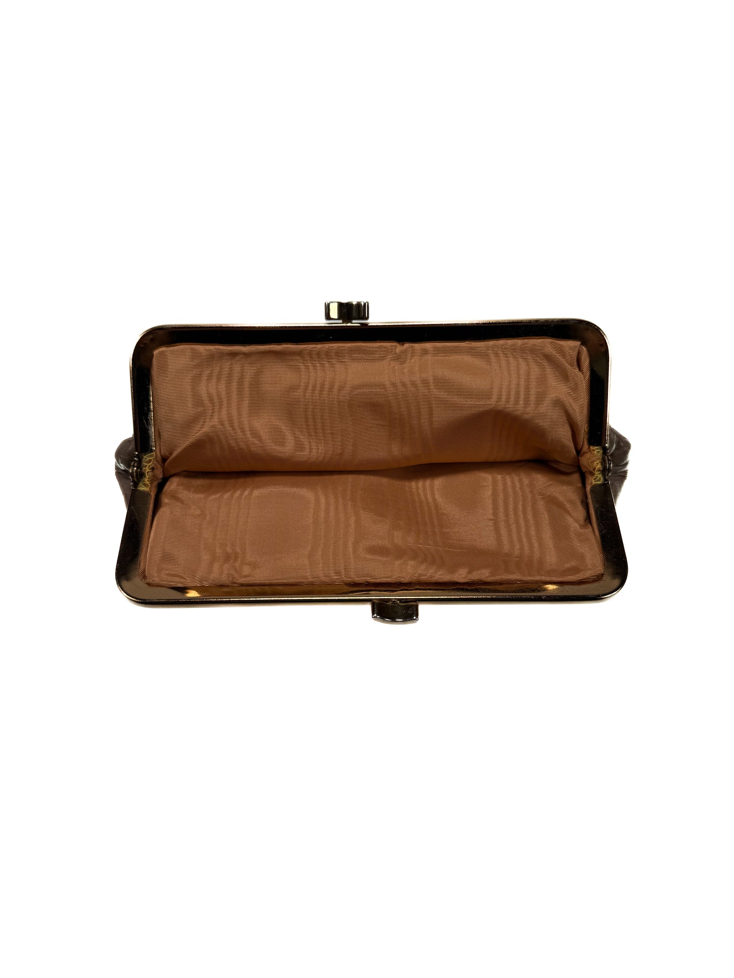 Vintage Wallet - Snap Closure - Light Brown with Gold Tone Hardware