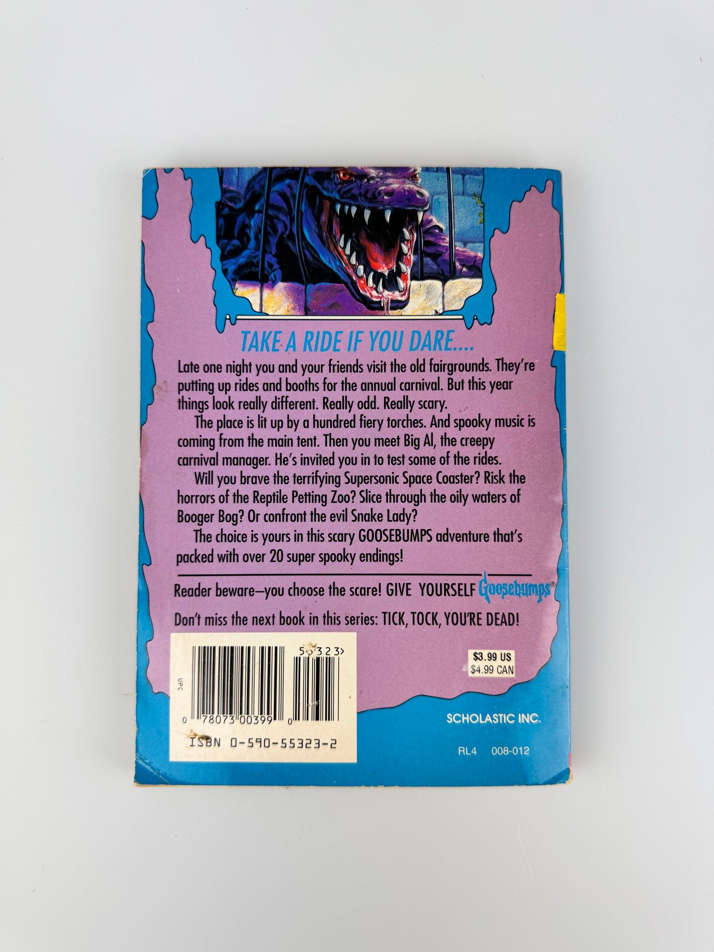 Vintage Horror Paperback - Give Yourself Goosebumps Book | Reader Beware...You Choose The Scare! - R.L. Stine