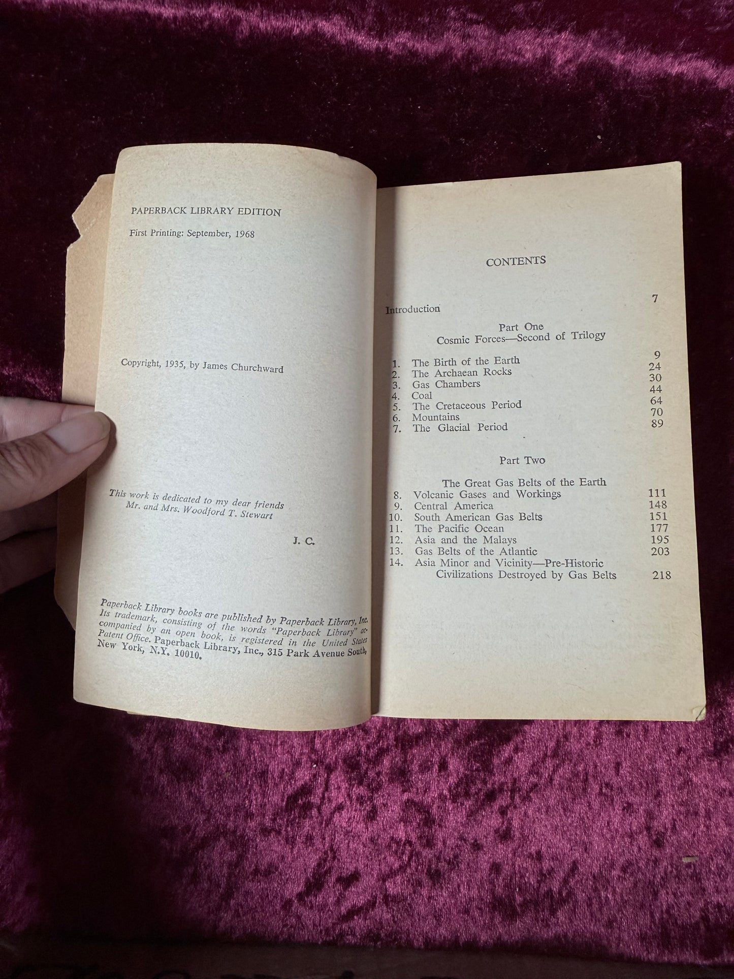 Vintage Second Book of the Cosmic Forces of Mu James Churchward 1968 Paperback