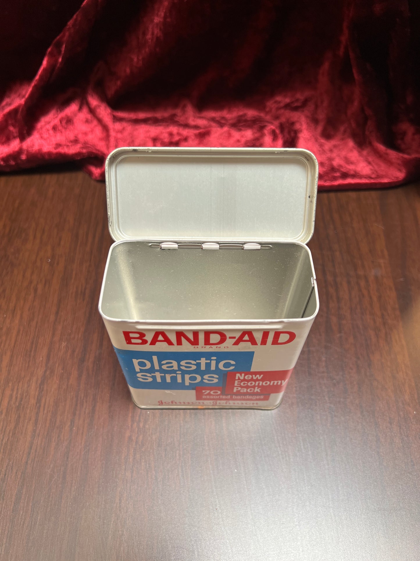Vintage Advertisement - Metal Storage Tin - Band-Aid Brand - Johnson & Johnson