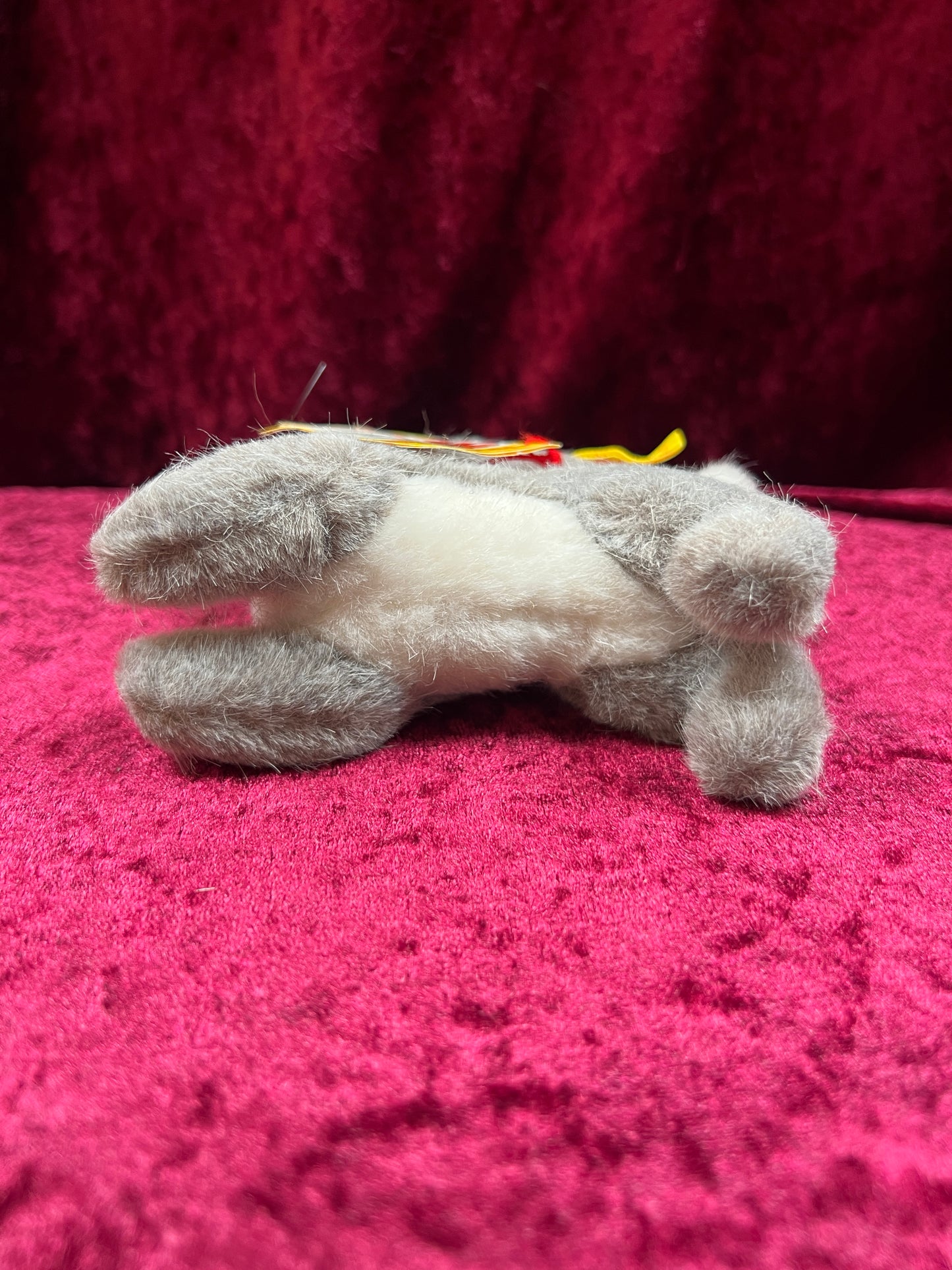 Vintage Collectibles - Miniature Stuffed Toy - Hoppy the Bunny - Plush Gray - 150/13 - Steiff