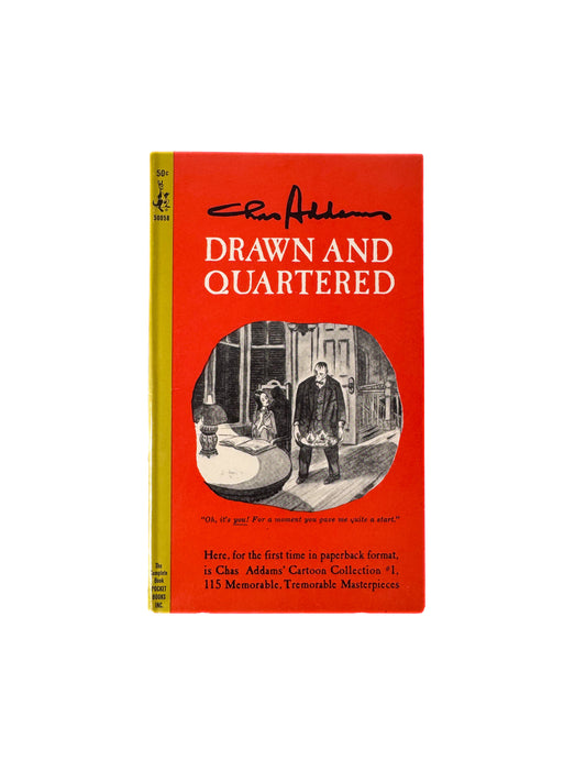 Vintage Paperback - Drawn And Quartered - Chas Addams - 1964 Pocket Cardinal Edition