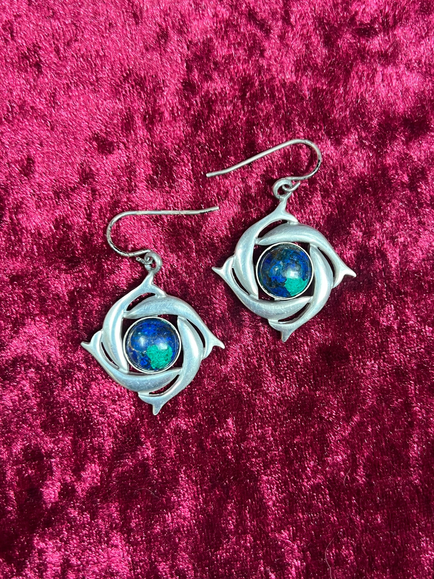 Vintage Jewelry - Drop Earrings - Pewter - Earthsong - Kenneth Kantro