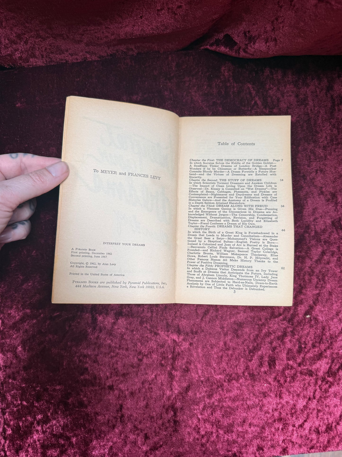 Vintage Paperback Book - Interpret Your Dreams - Alan Levy - 1967