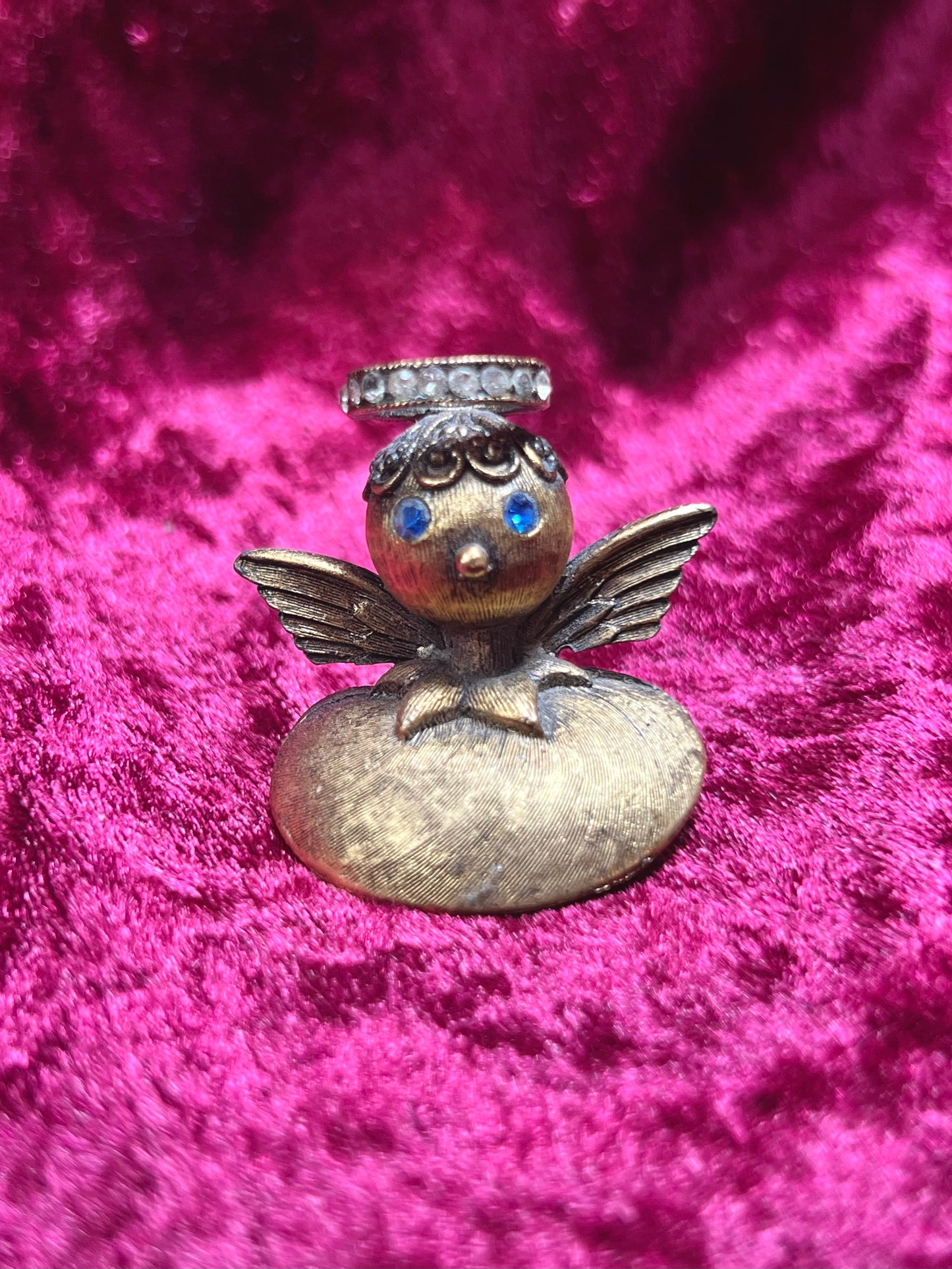Vintage Jewelry - Shoulder Brooch Set - Voice of Conscience - Devil and Angel - Tortolani