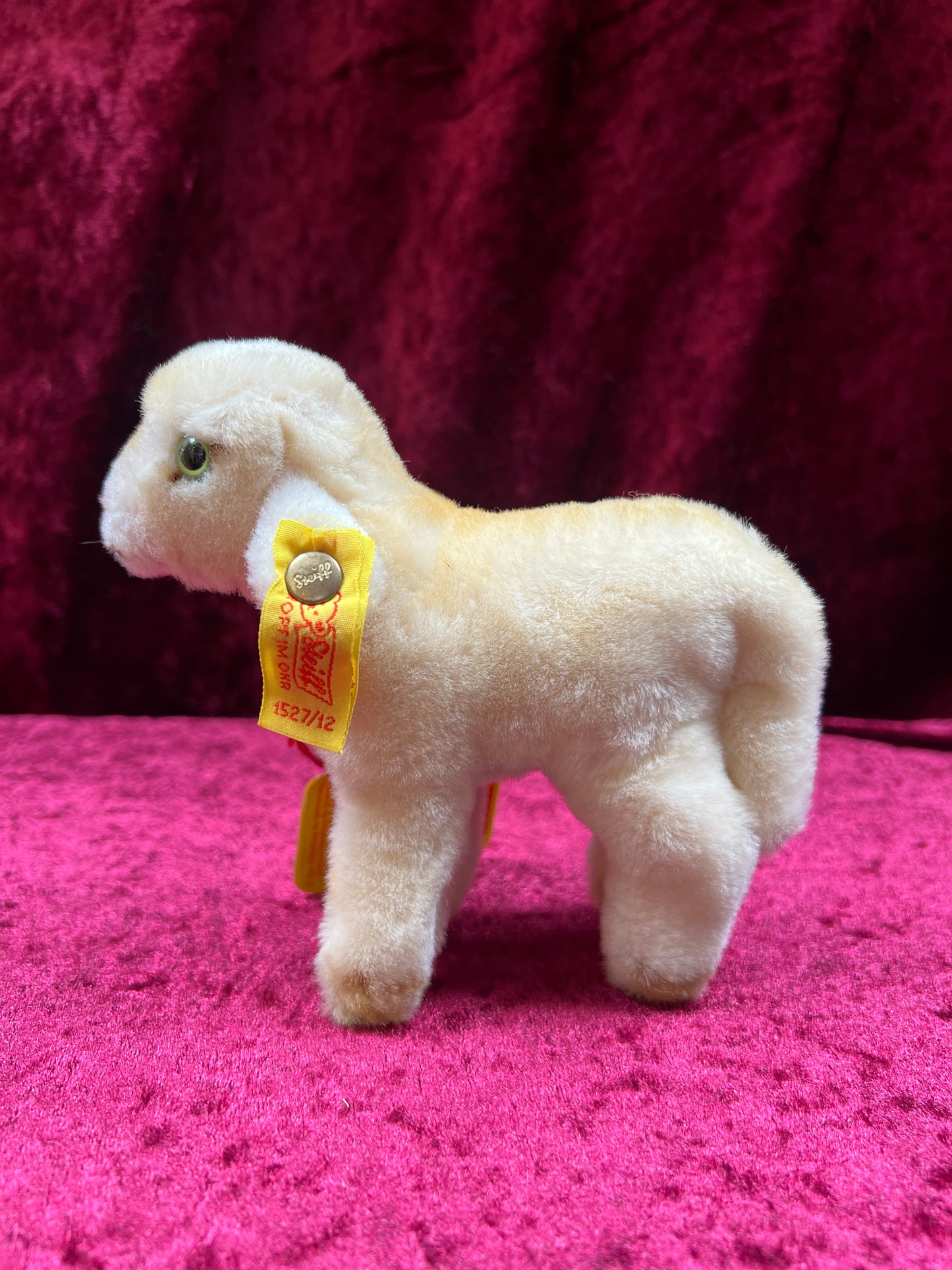 Vintage Collectibles - Miniature Stuffed Toy - Lamby the Lamb - 1527/12 - Steiff