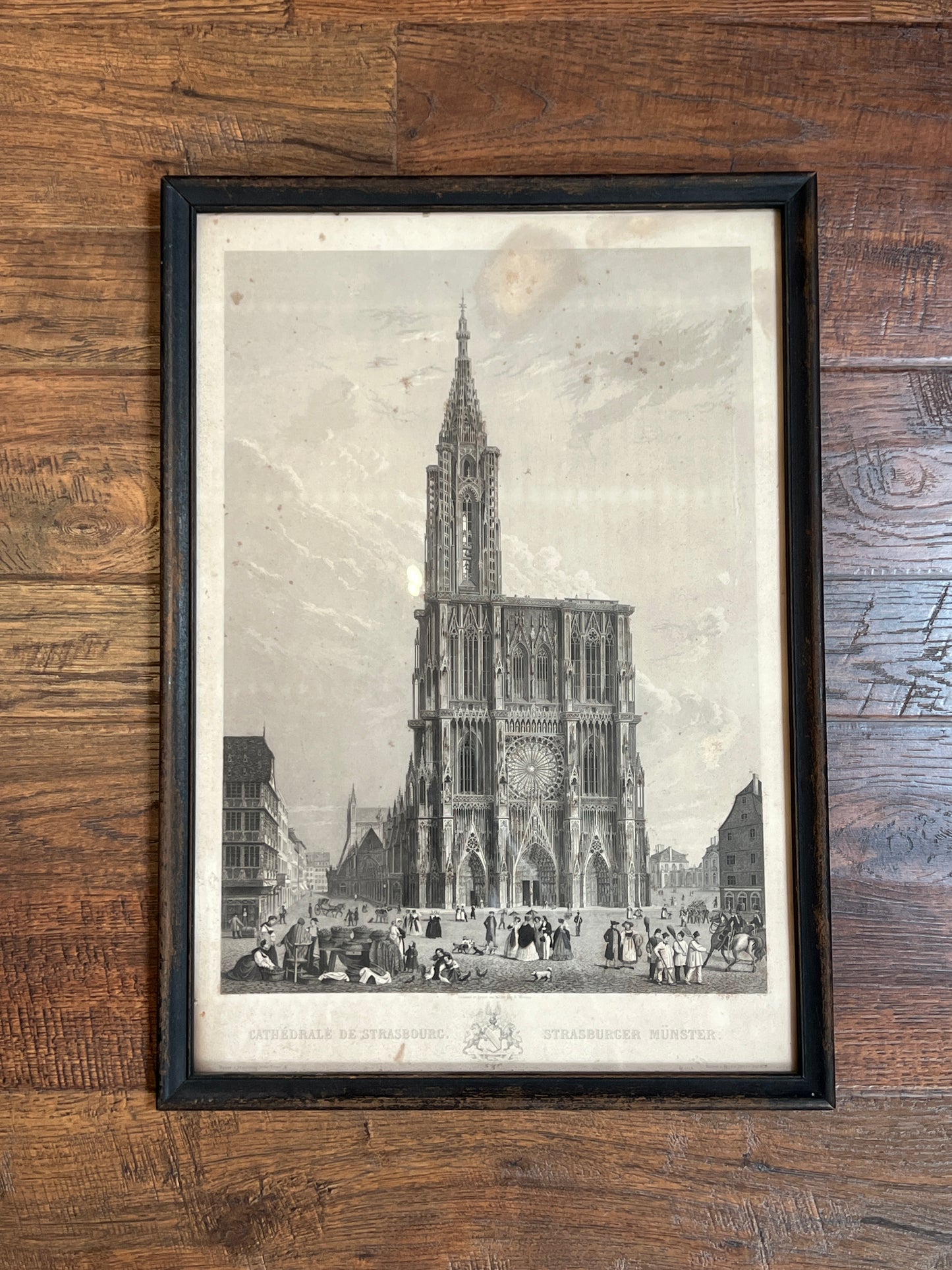 Vintage Wall Art - Framed Print - Cathedral Of Strasbourg