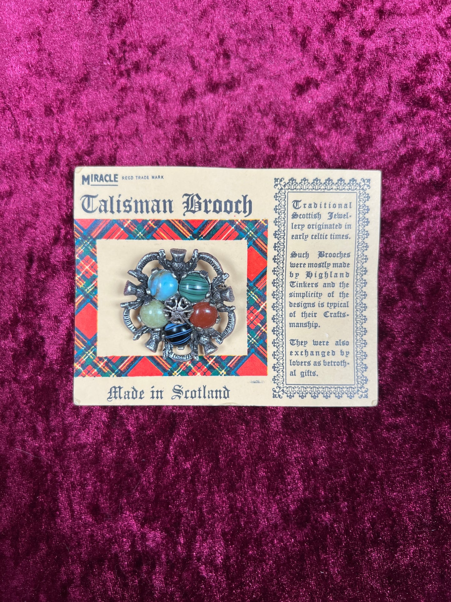Vintage Jewelry - Brooch - Scottish Talisman - Miracle - Made In Scotland