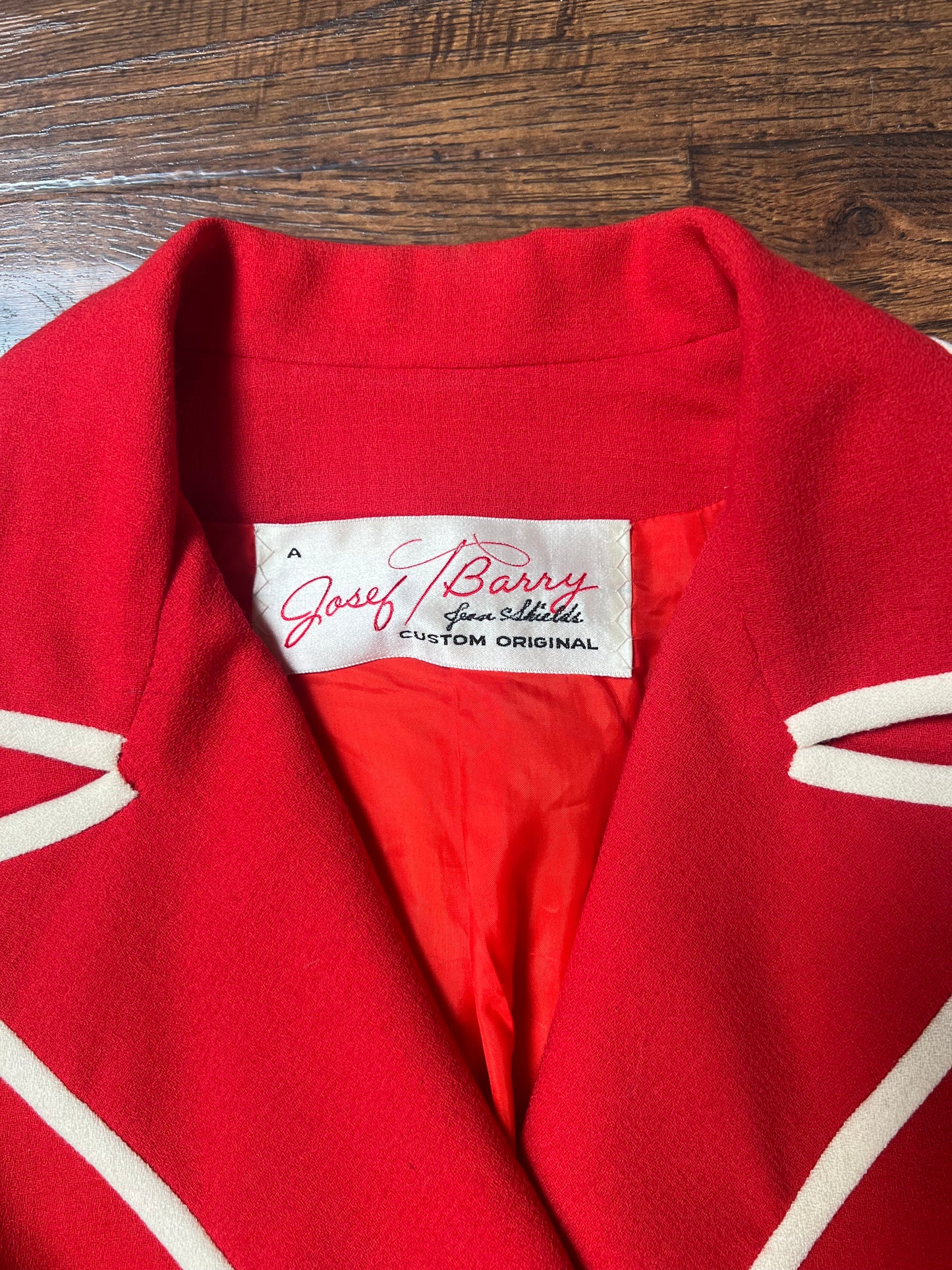 Vintage Clothing - Blazer Jacket - Ringleader Red - Medium - Josef T Barry from Shields