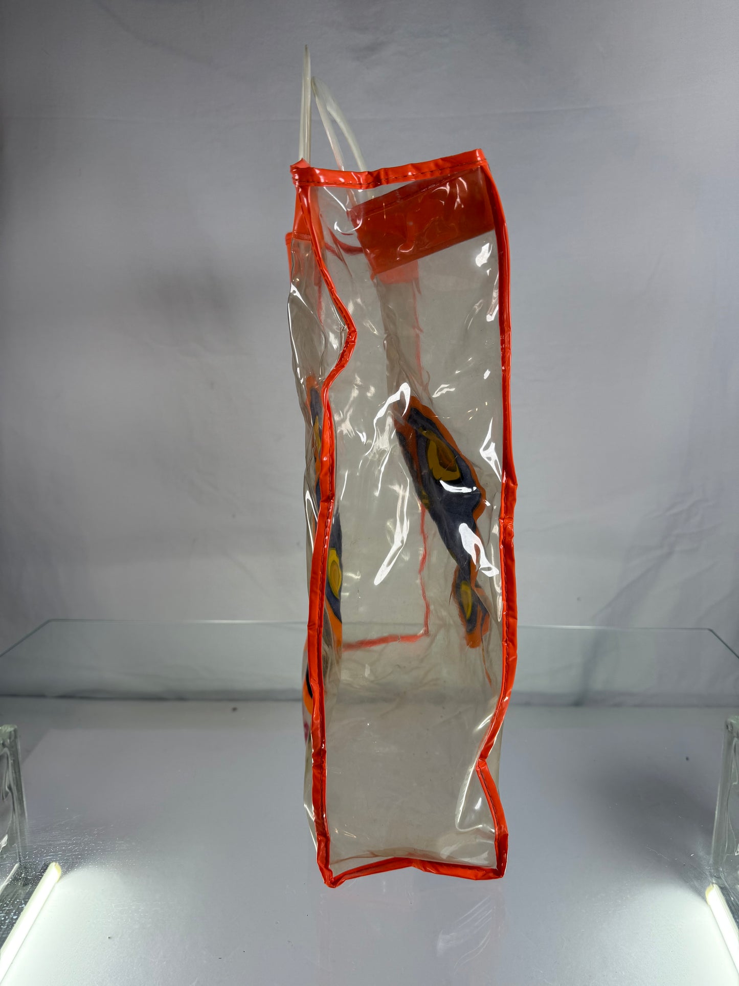Vintage Accessories - Plastic Market Bag - Groovy Butterfly 1970s