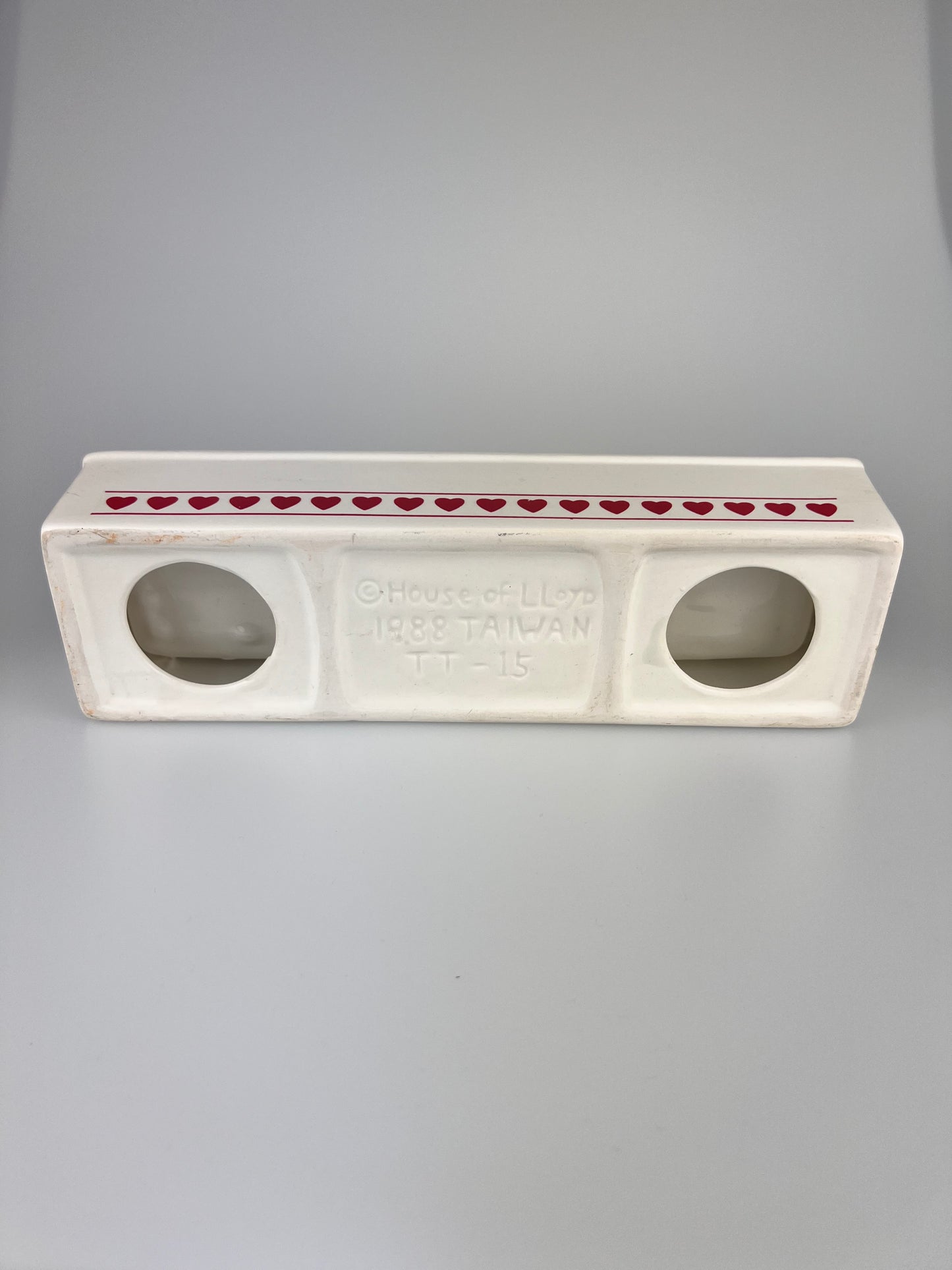 Vintage 1988 House Of Lloyd Ceramic Cracker Tray | Valentines Day Hearts