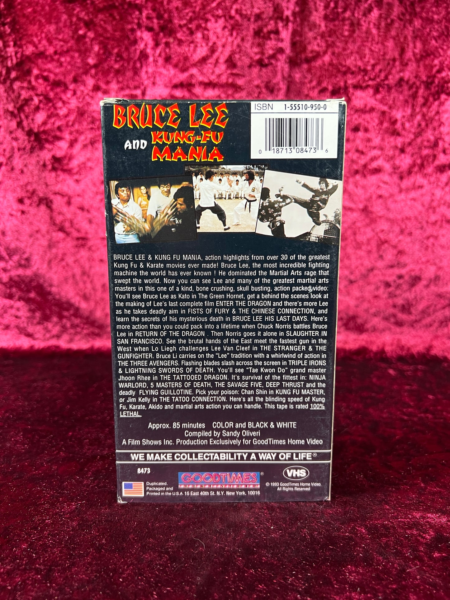 VHS - Bruce Lee and Kung-Fu Mania - 1993