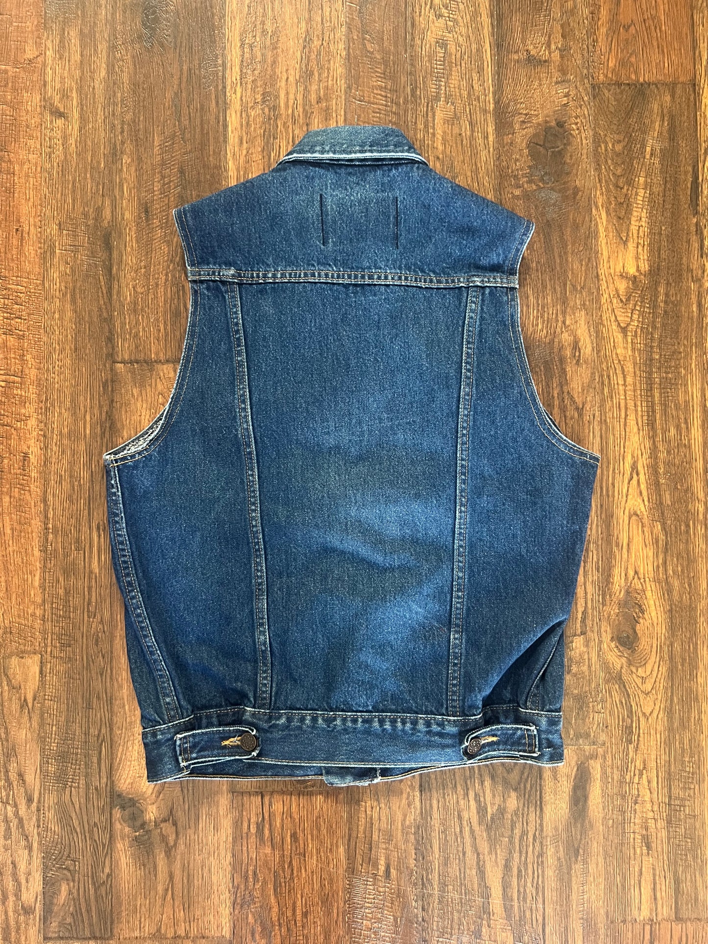 Vintage Clothing - Western Denim Vest - Indigo Blue - Medium - Sheplers