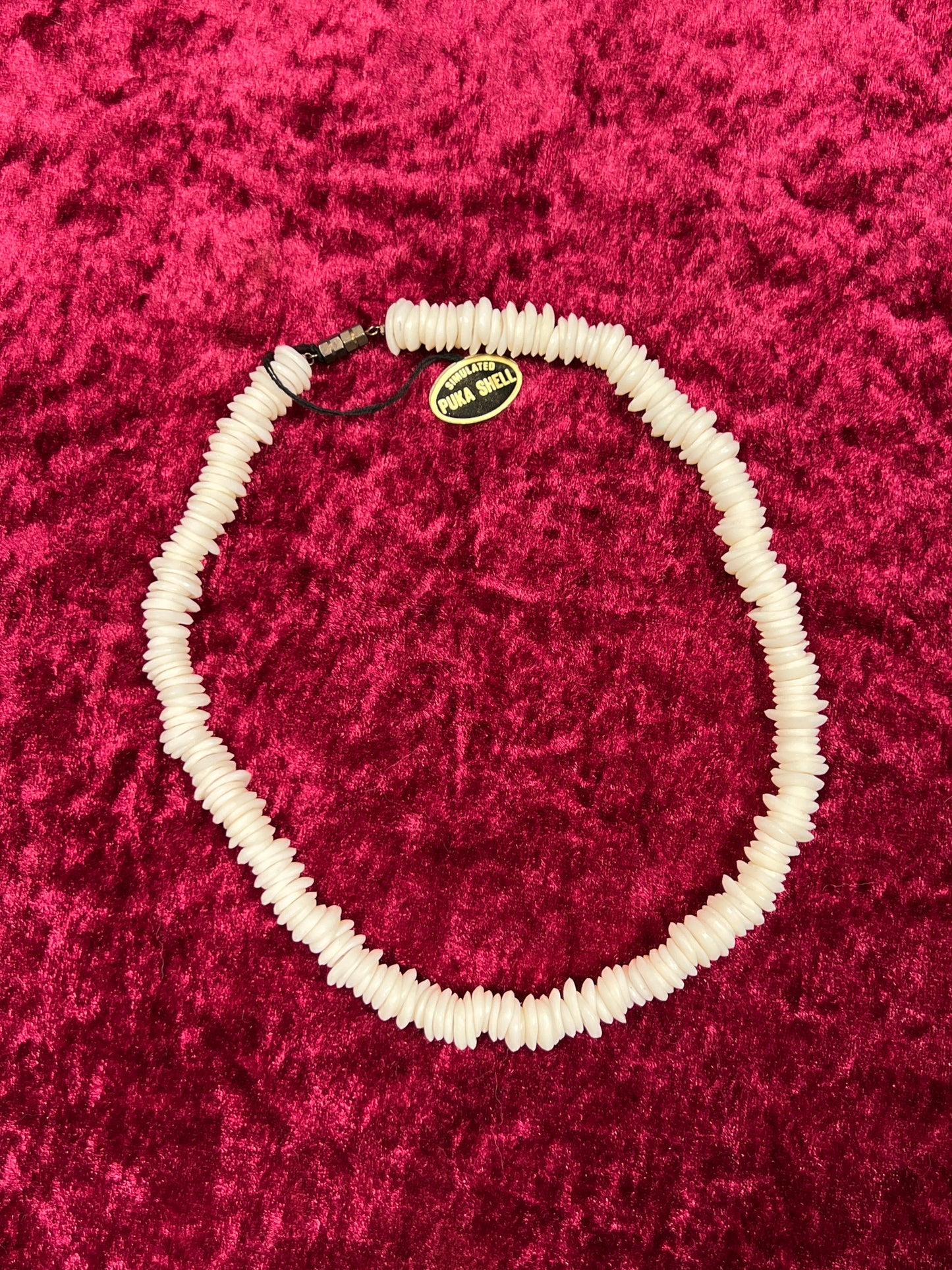 Vintage Jewelry - Choker Necklace - Simulated Puka Shell - 17.25” - He/She Hong Kong