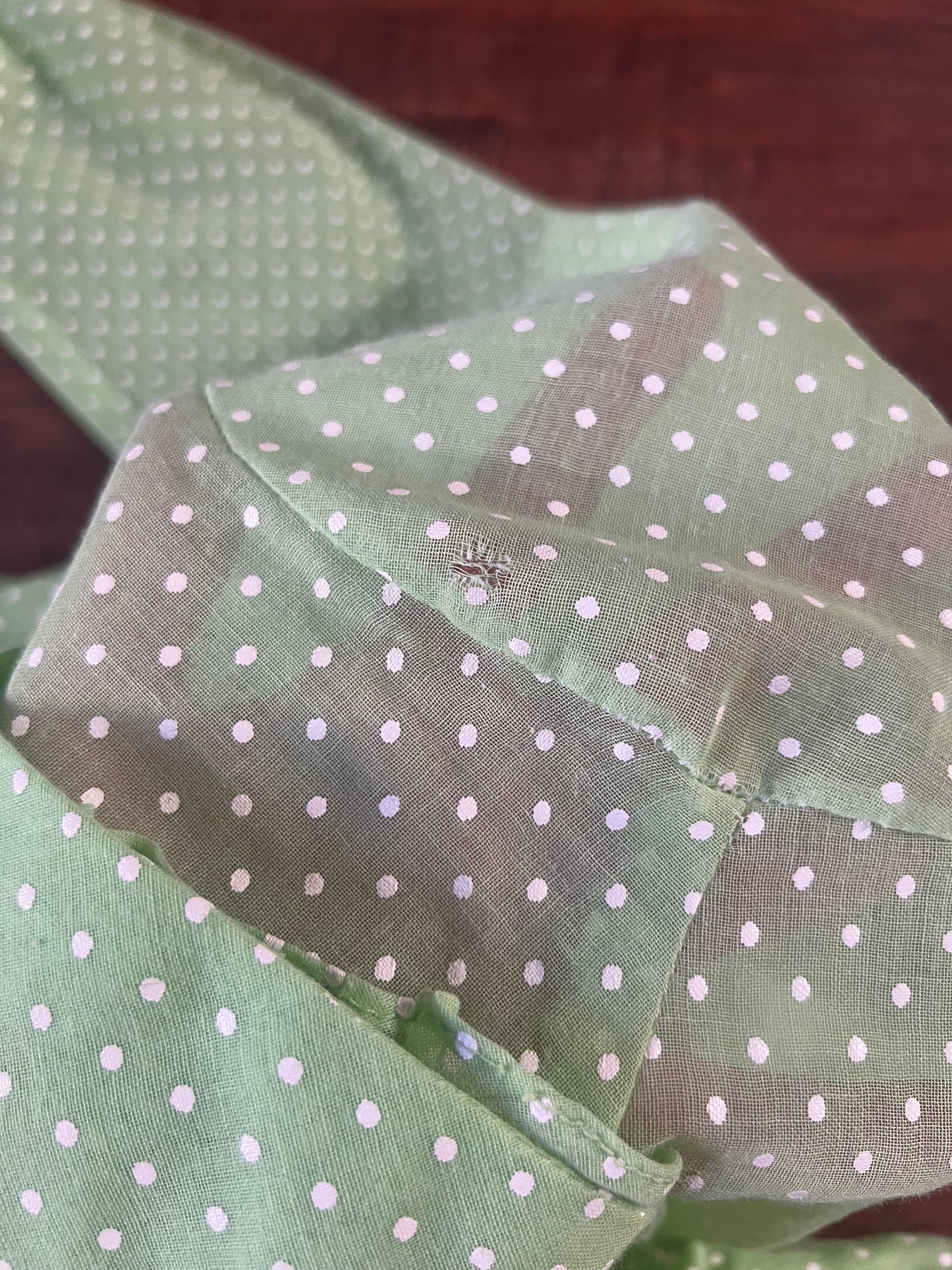 Vintage Clothing - 70’s Disco Bodysuit - Bright Green Polka Dot - Medium - Saucy California