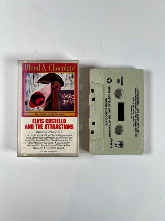 Cassette Tape - Elvis Costello and The Attractions - Blood & Chocolate